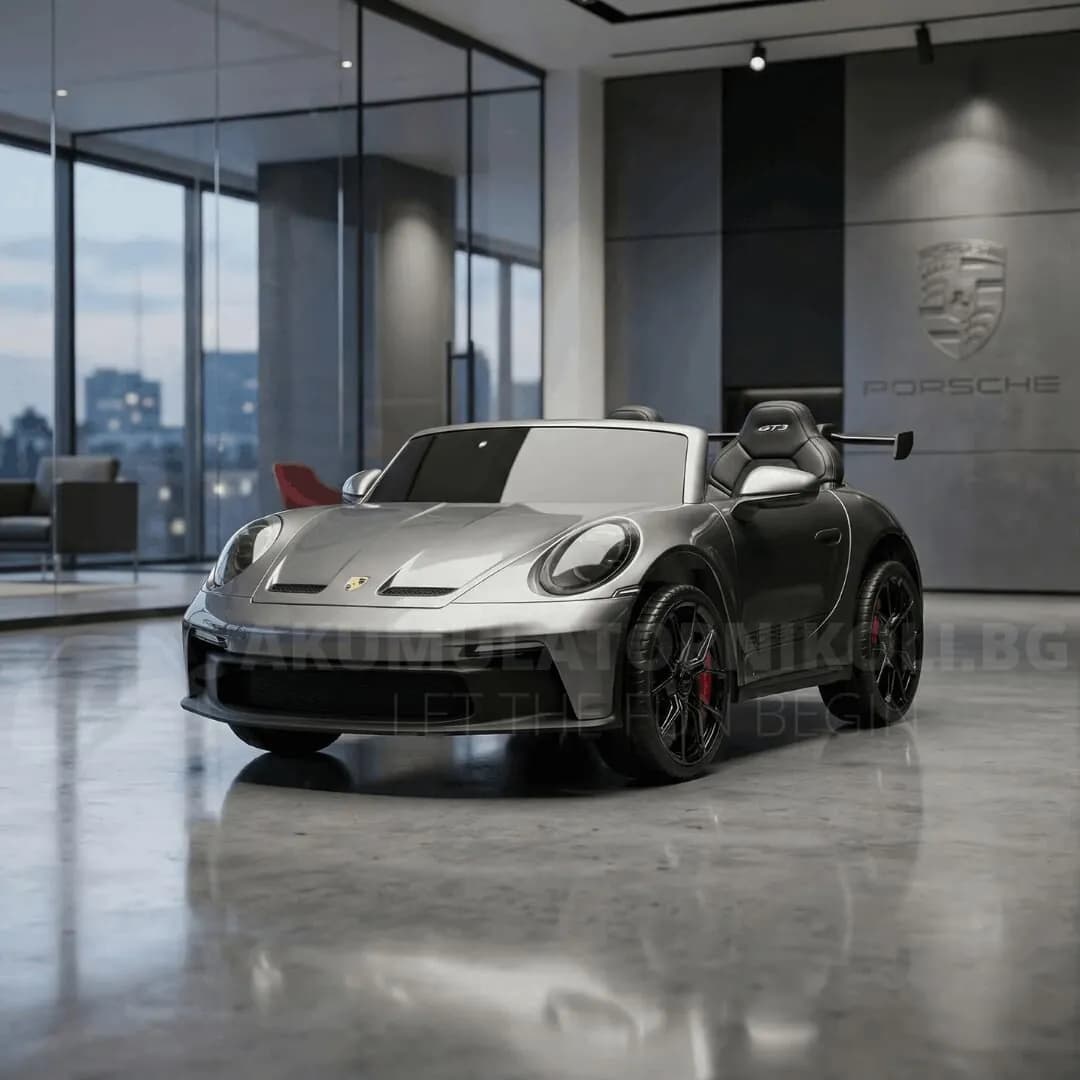 Лицензирана акумулаторна кола PORSCHE 911 2026, GT3, 24V10Ah, 640W, Безчеткови мотори, EVA Гуми — снимка 1