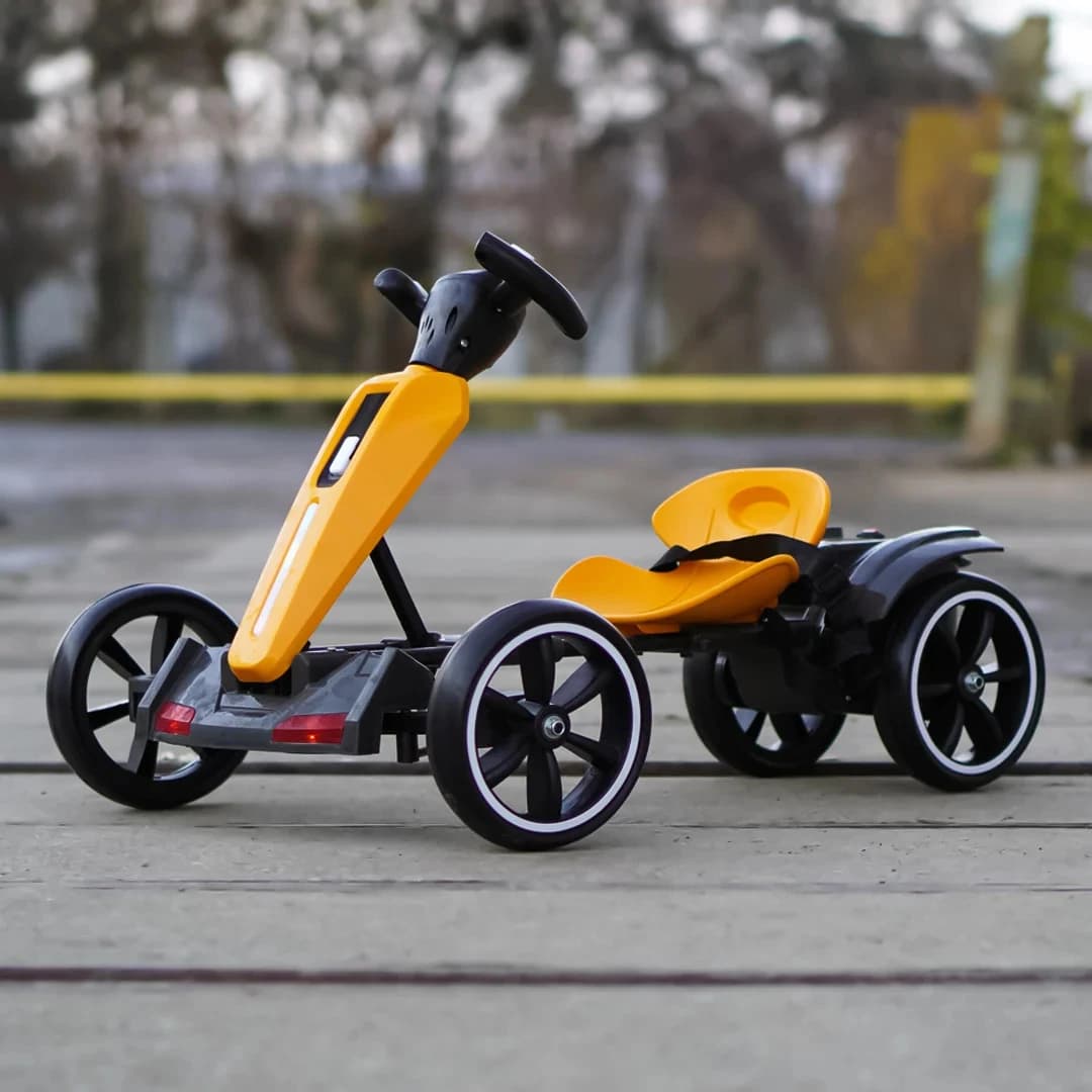 Детски акумулаторен картинг GoKart V2, 12V/7Ah, 45W, EVA гуми, сгъваем, R/C 2.4G