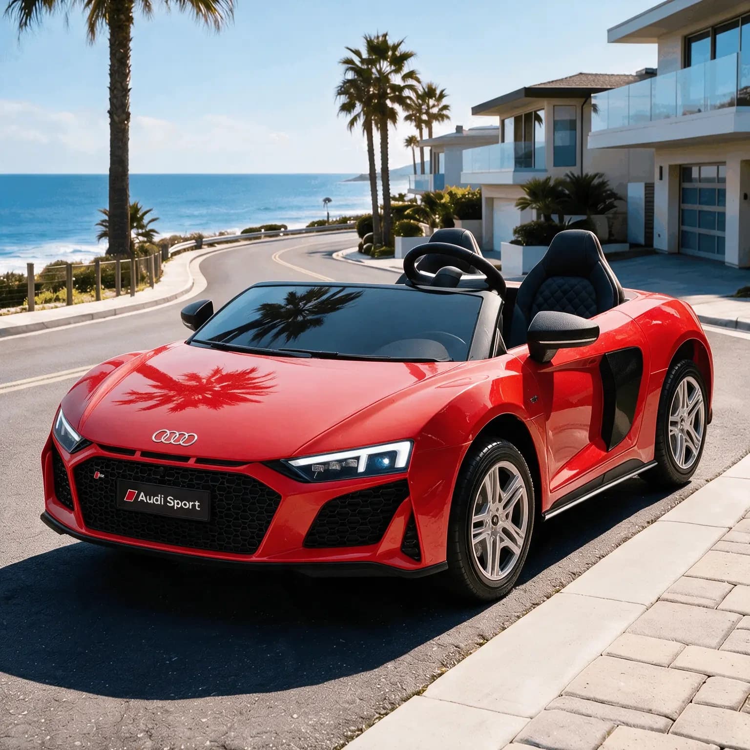 Лицензирана Акумулаторна Кола Audi R8 Premium, 400W, 24V/14Ah, EVA гуми, MP3, R/C 2.4G
