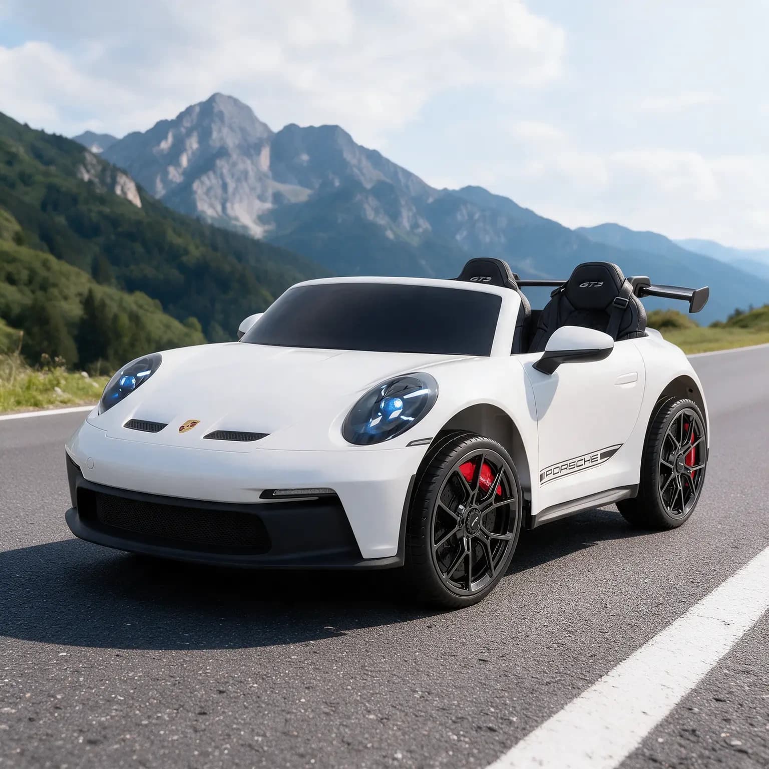 Лицензирана акумулаторна кола PORSCHE 911 2026, GT3, 24V10Ah, 600W, EVA Гуми, MP4 Плеър