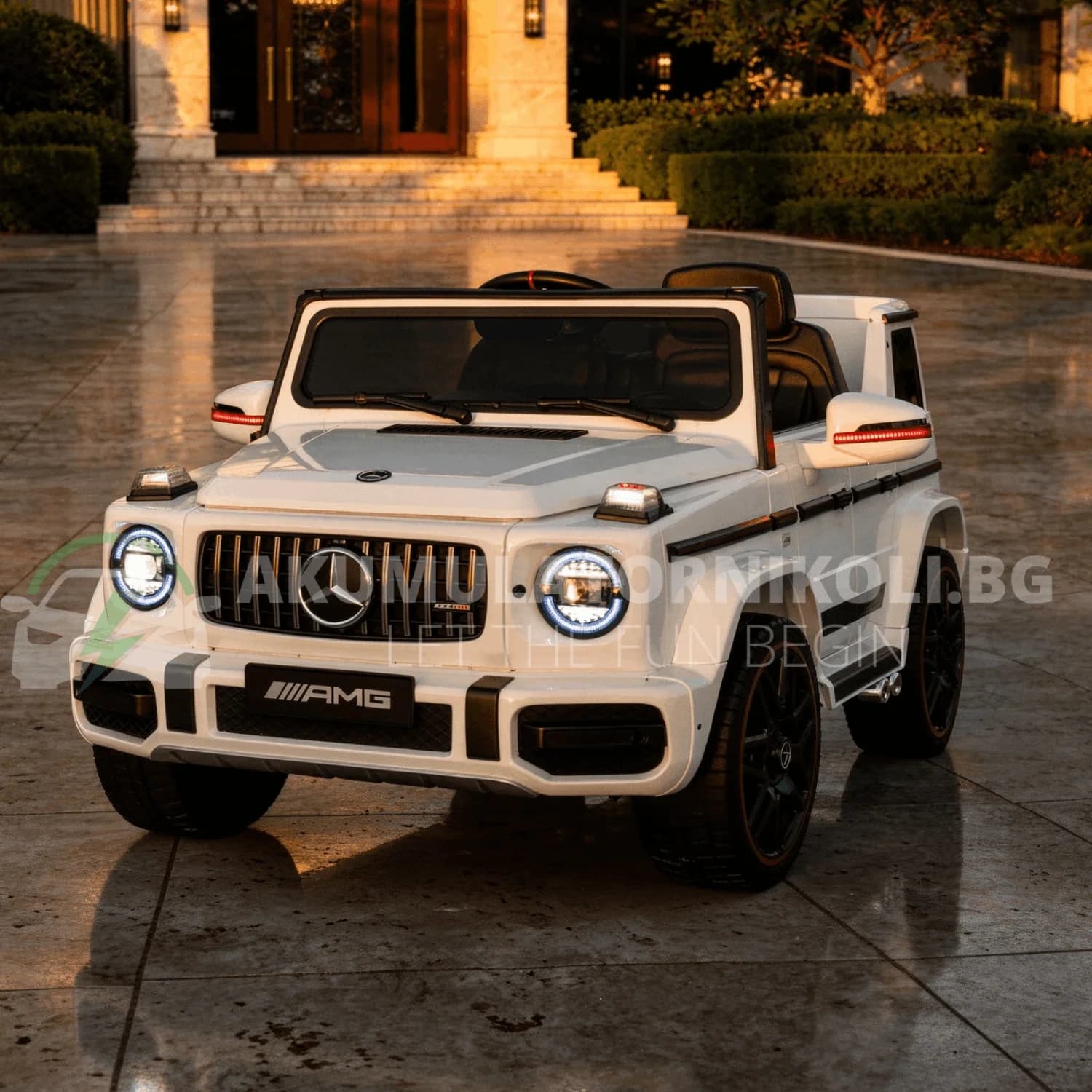 Лицензиран Акумулаторен Джип Mercedes G63 AMG, 120W, 12V/7Ah, EVA гуми, R/C