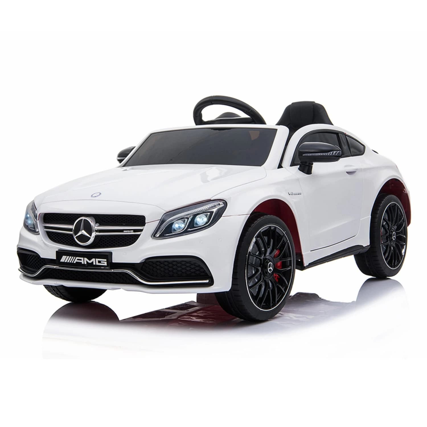 Лицензирана акумулаторна кола Mercedes C63, 80W, 12V7Ah, R/C 2.4G, EVA гуми