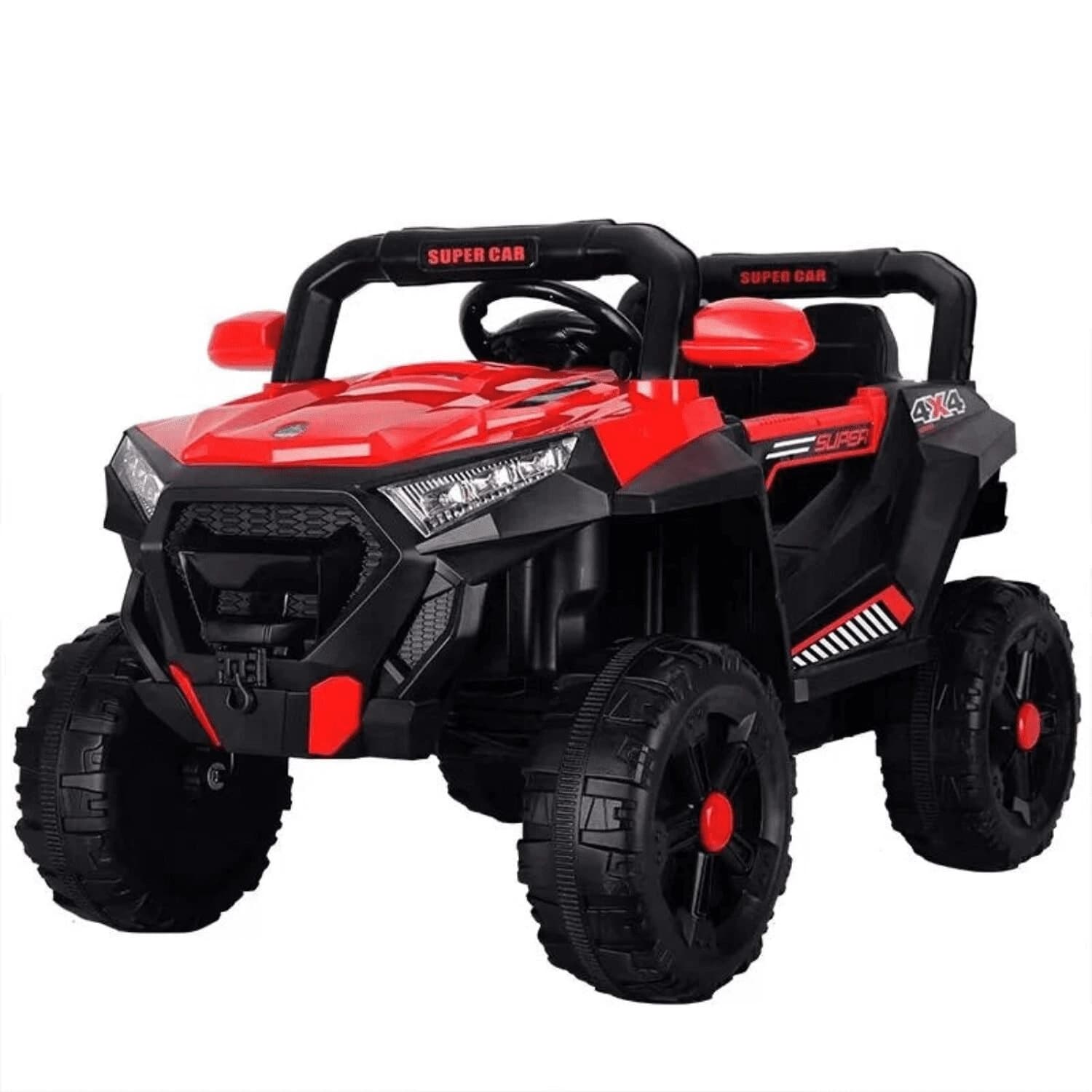 Акумулаторен Джип SuperCar, 100W, 12V/7Ah, R/C 2.4, 4x4