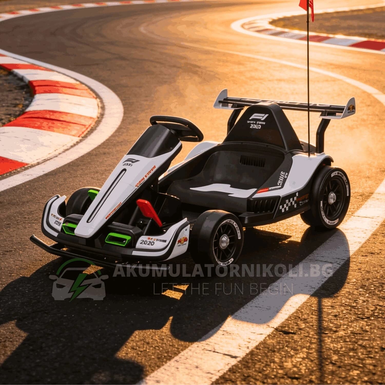 Акумулаторен Детски Картинг Racing F1, 500W, 24V/14Ah, R/C 2.4, EVA гуми