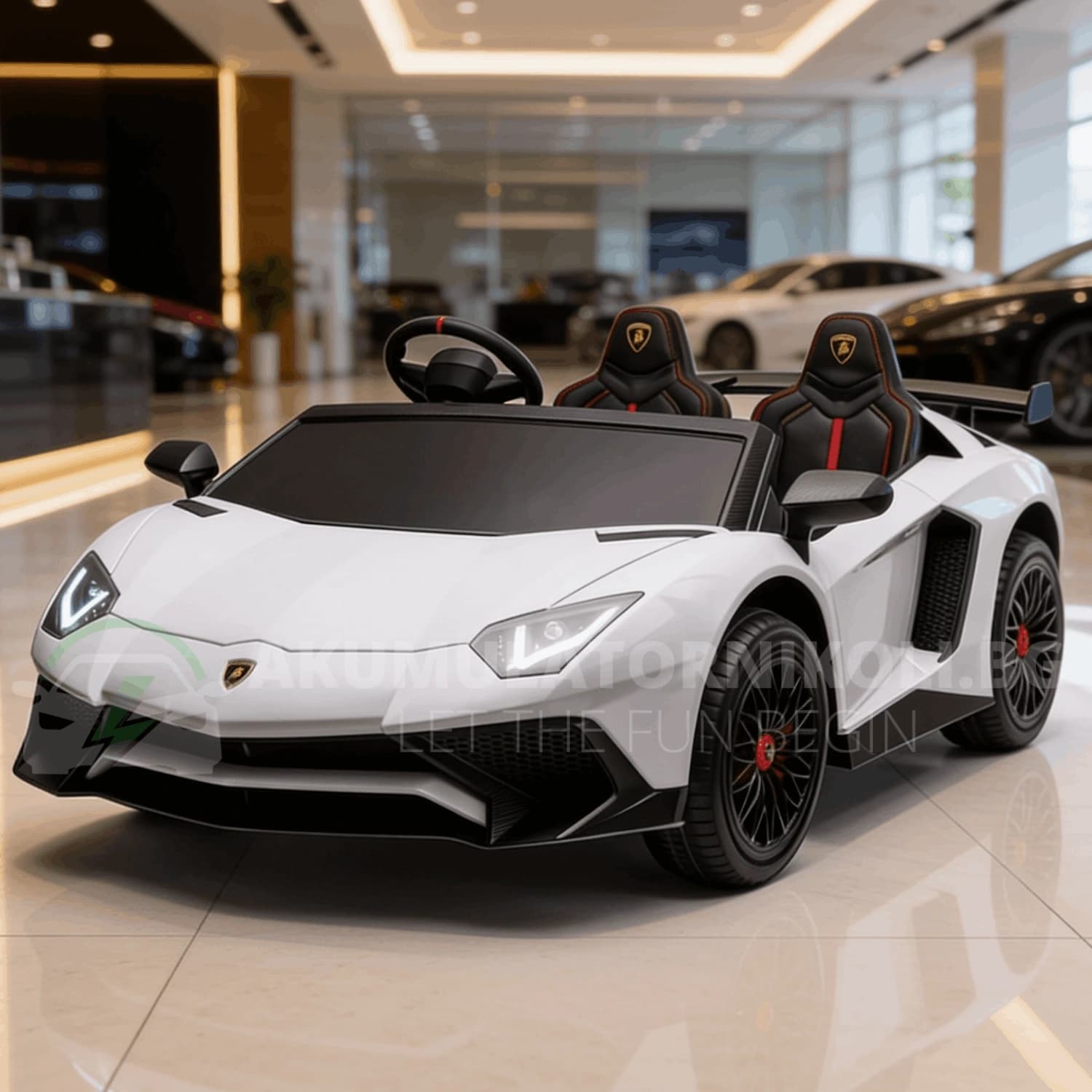 Лицензирана Акумулаторна Кола Lamborghini Aventador SVJ, 110W, 24V10Ah, EVA гуми