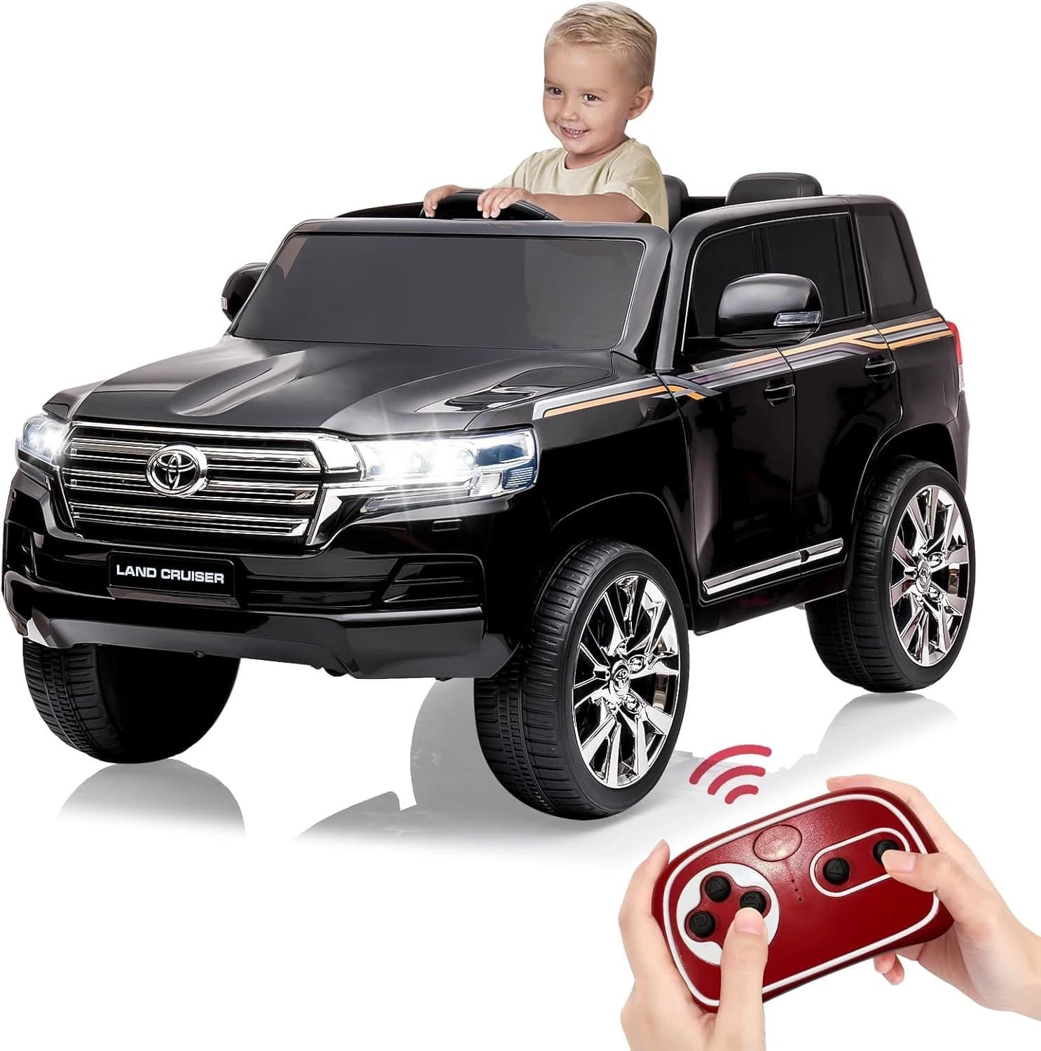Детска Акумулаторна Кола Toyota Land Cruiser, 12V/7Ah, 140 W, двуместна