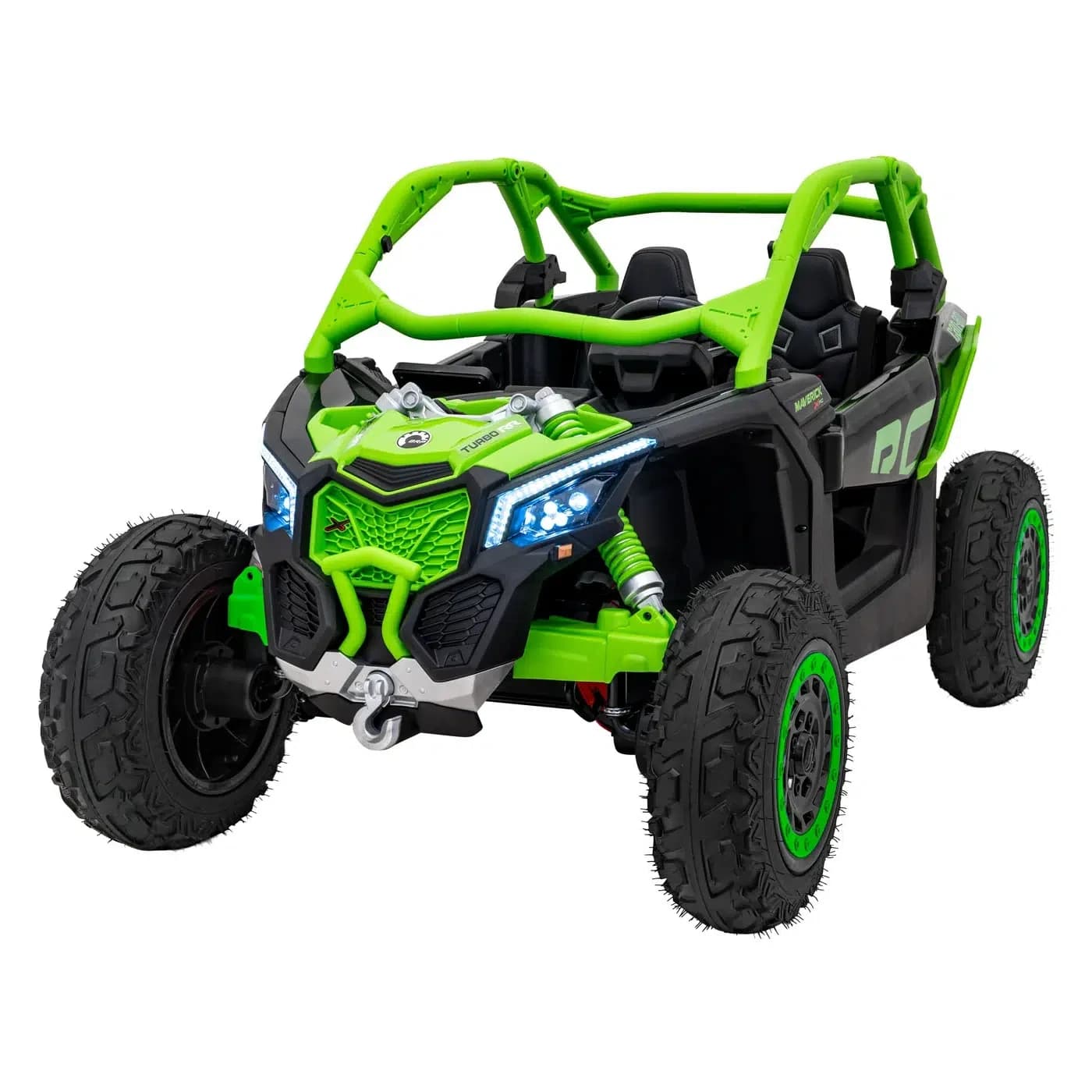 Лицензирано Акумулаторно UTV Can-Am Maverick Turbo RR, 640W, 24V/14Ah, Надуваеми гуми