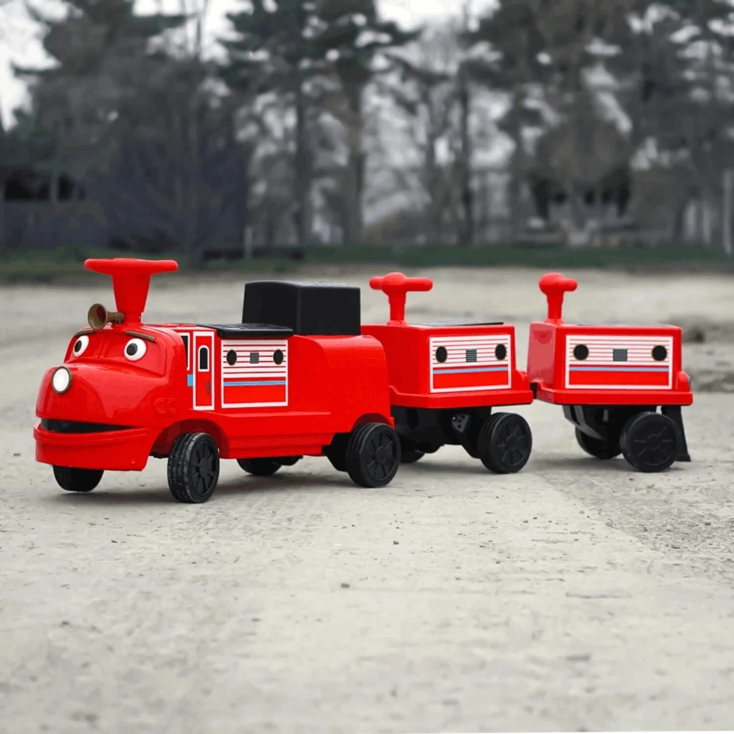 Детски Акумулаторен влак Chuggington,12V/7Ah, 200W, EVA гуми, MP3