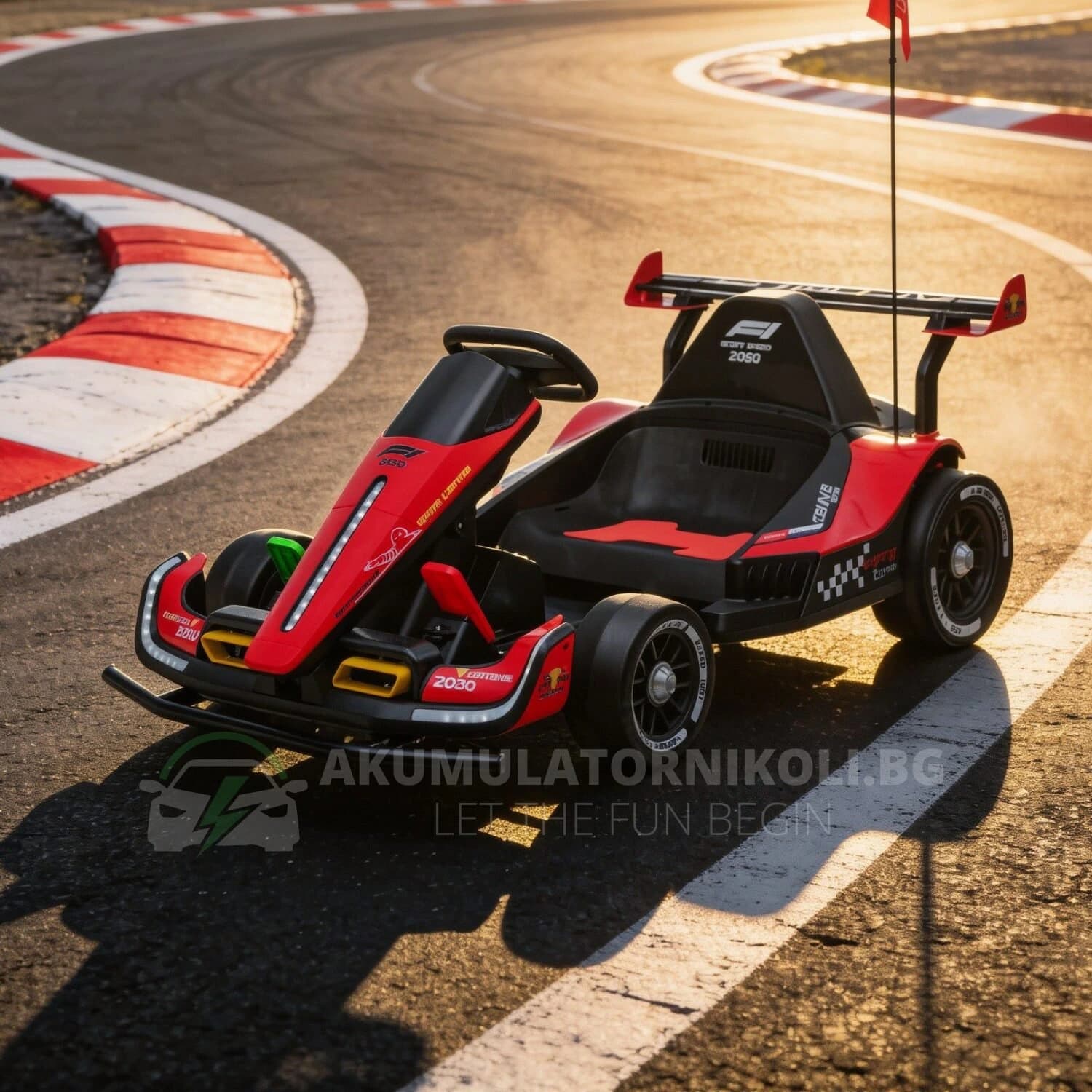Акумулаторен Детски Картинг Racing F1, 500W, 24V/14Ah, R/C 2.4, EVA гуми