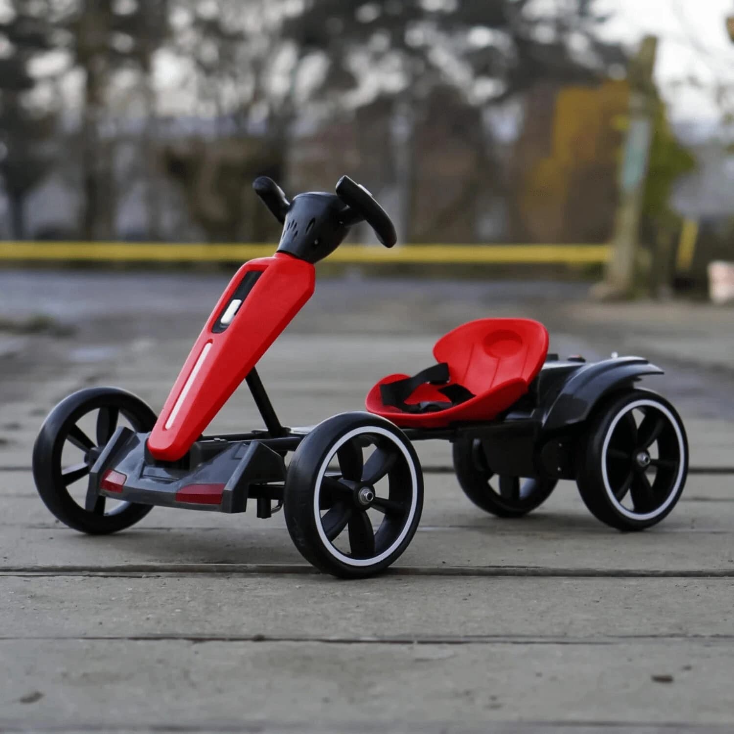 Детски акумулаторен картинг GoKart V2, 12V/7Ah, 45W, EVA гуми, сгъваем, R/C 2.4G