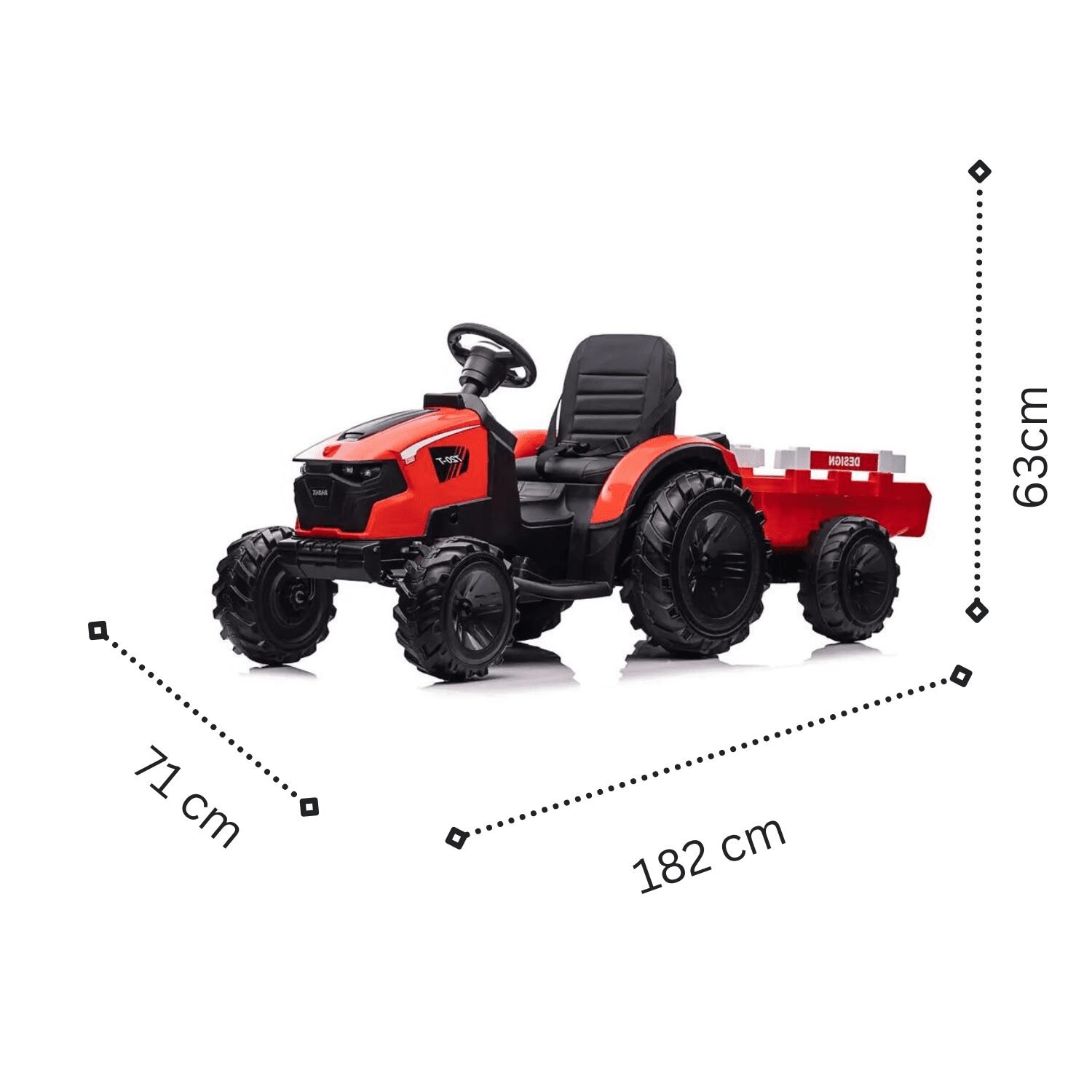 Детски Акумулаторен Трактор, 90W 12V/7Ah, R/C 2.4, EVA гуми - Image 6