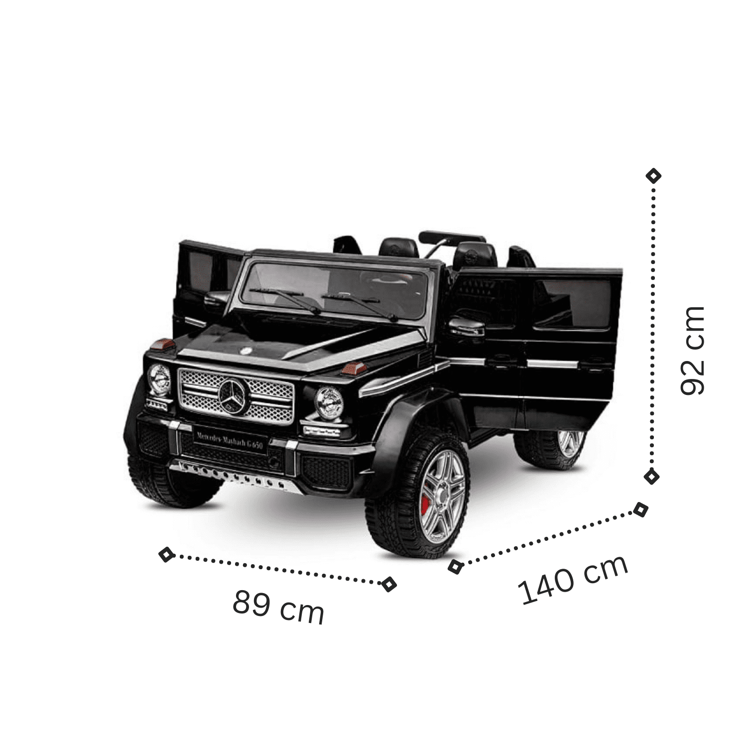 Лицензиран Акумулаторен Джип Mercedes G650 Maybach, 180W, 12V7Ah, R/C 2.4G, EVA гуми, 4х4 - Image 10