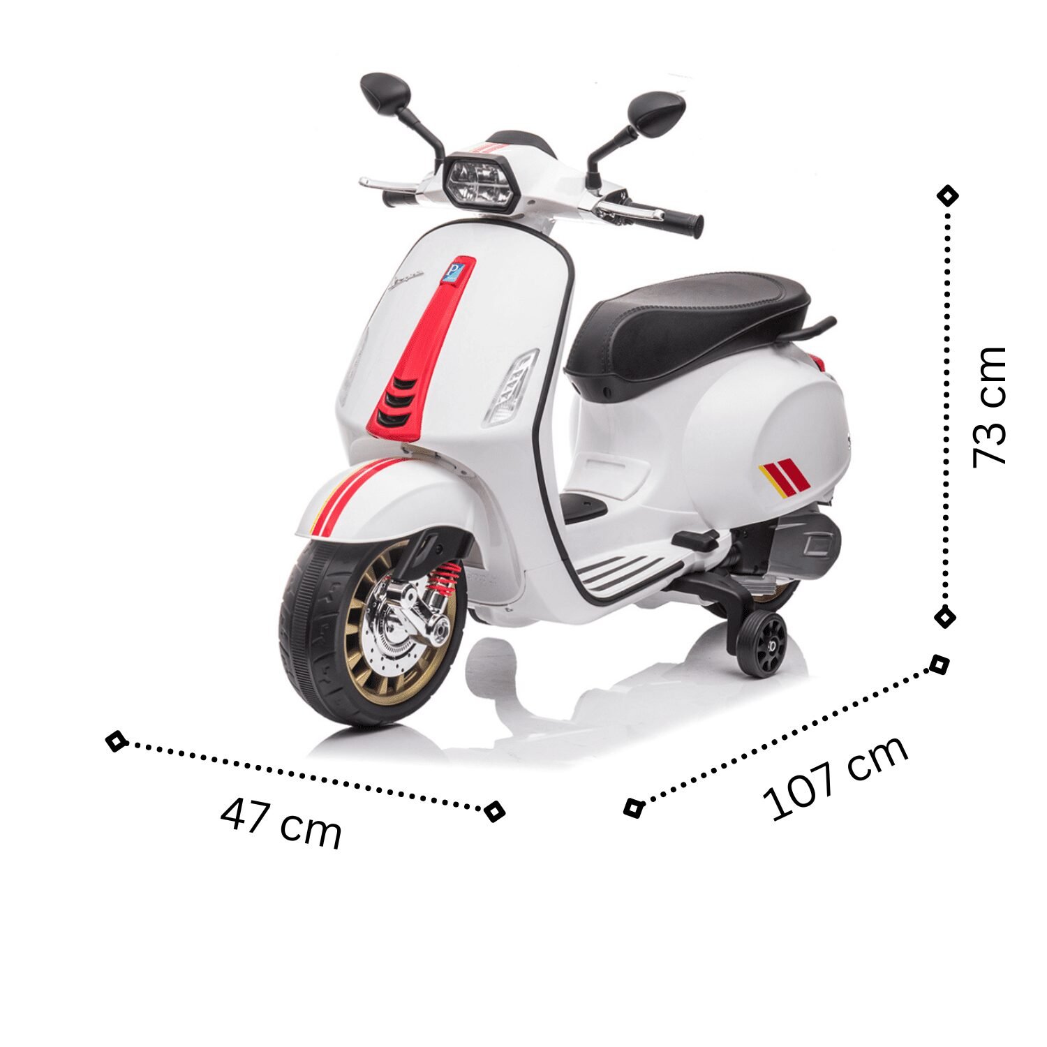 Лицензиран акумулаторен мотор Vespa Sprint, 50W, 12V4.5AH, R C – 2.4 G - Image 12