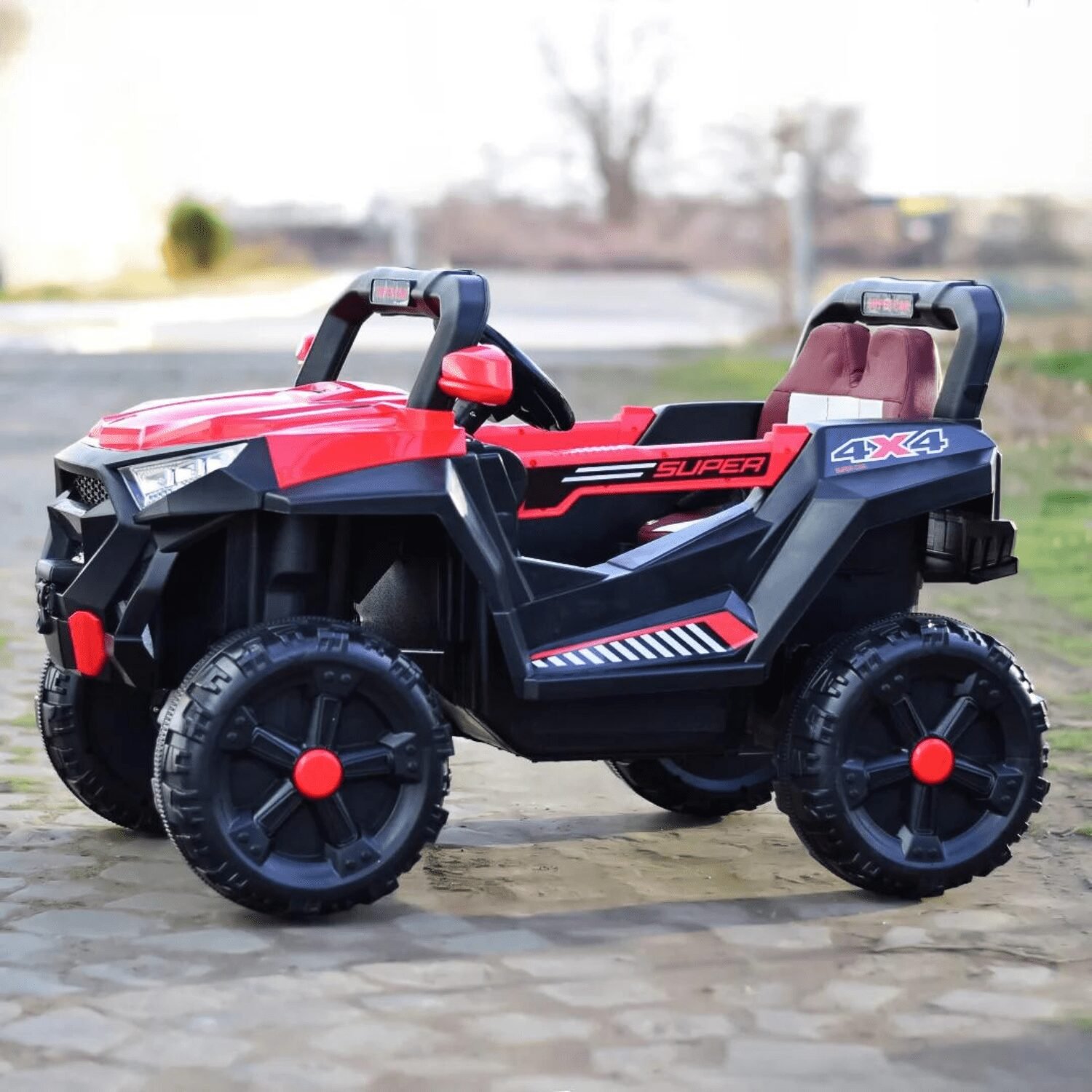 Акумулаторен Джип SuperCar, 100W, 12V/7Ah, R/C 2.4, 4x4 - Image 3