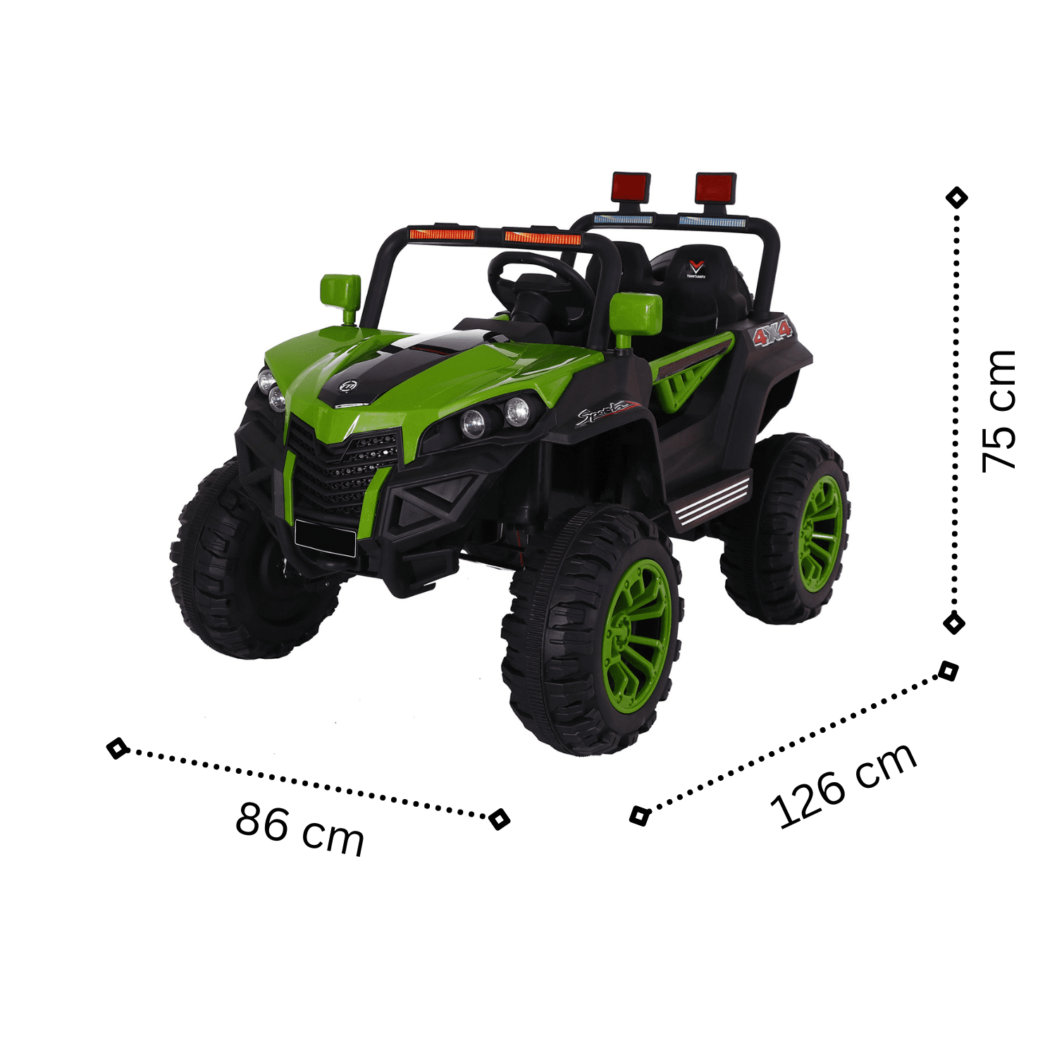 Акумулаторно UTV Canario , 40W, 12V4AH, R/C - 2.4G, EVA гуми - Image 3