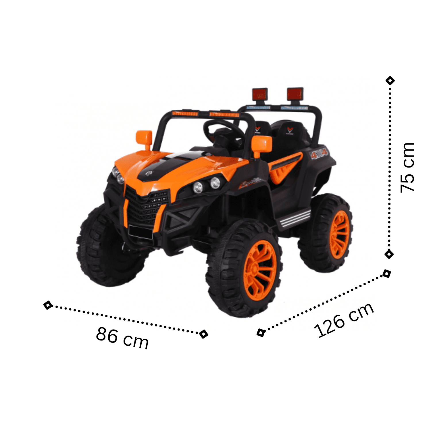 Акумулаторно UTV Canario , 40W, 12V4AH, R/C - 2.4G, EVA гуми - Image 4