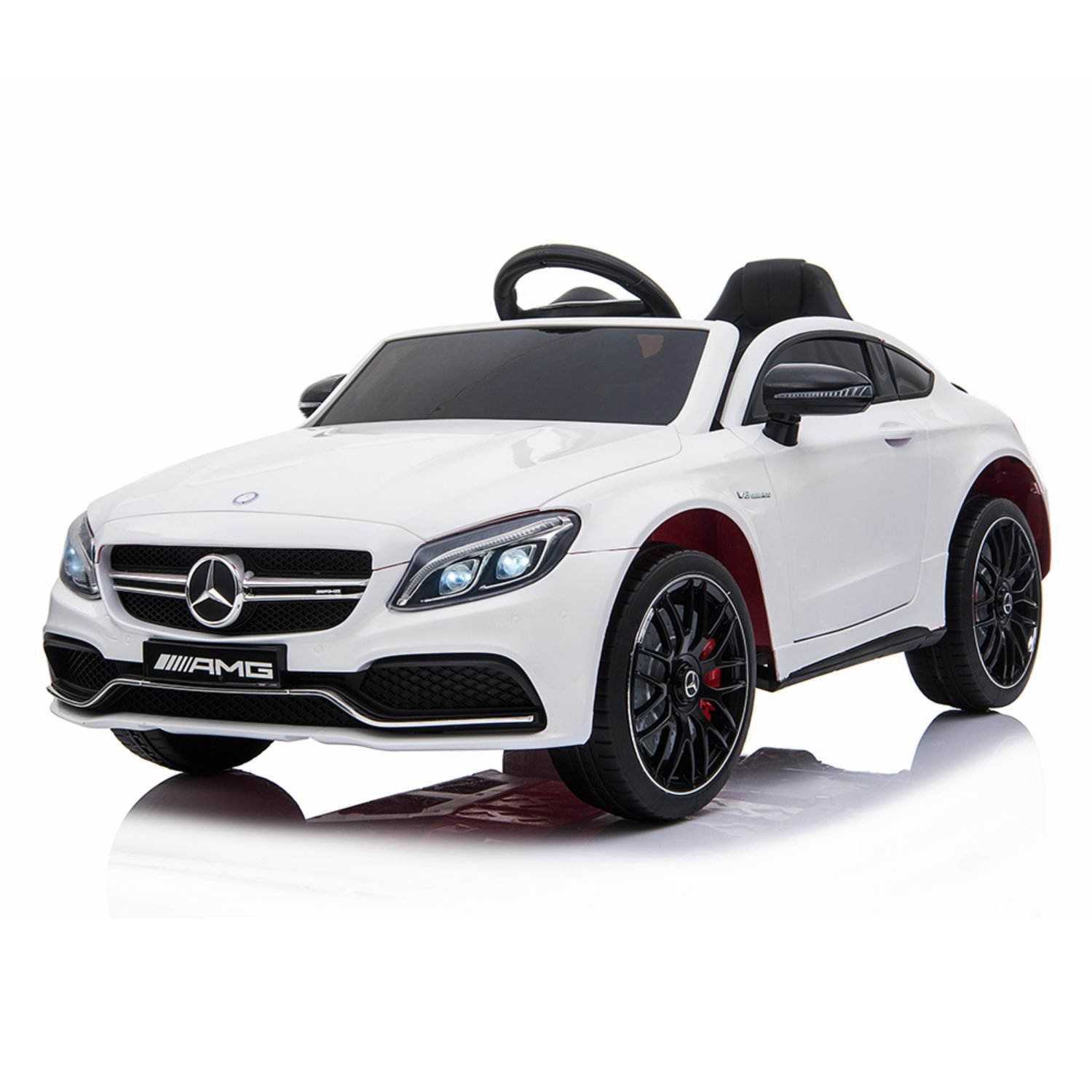 Лицензирана акумулаторна кола Mercedes C63, 80W, 12V7Ah, R/C 2.4G, EVA гуми - Image 2