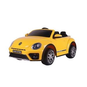 Лицензирана акумулаторна кола Volkswagen Beetle, 80W, 12V7Ah, R/C 2.4G, EVA гуми