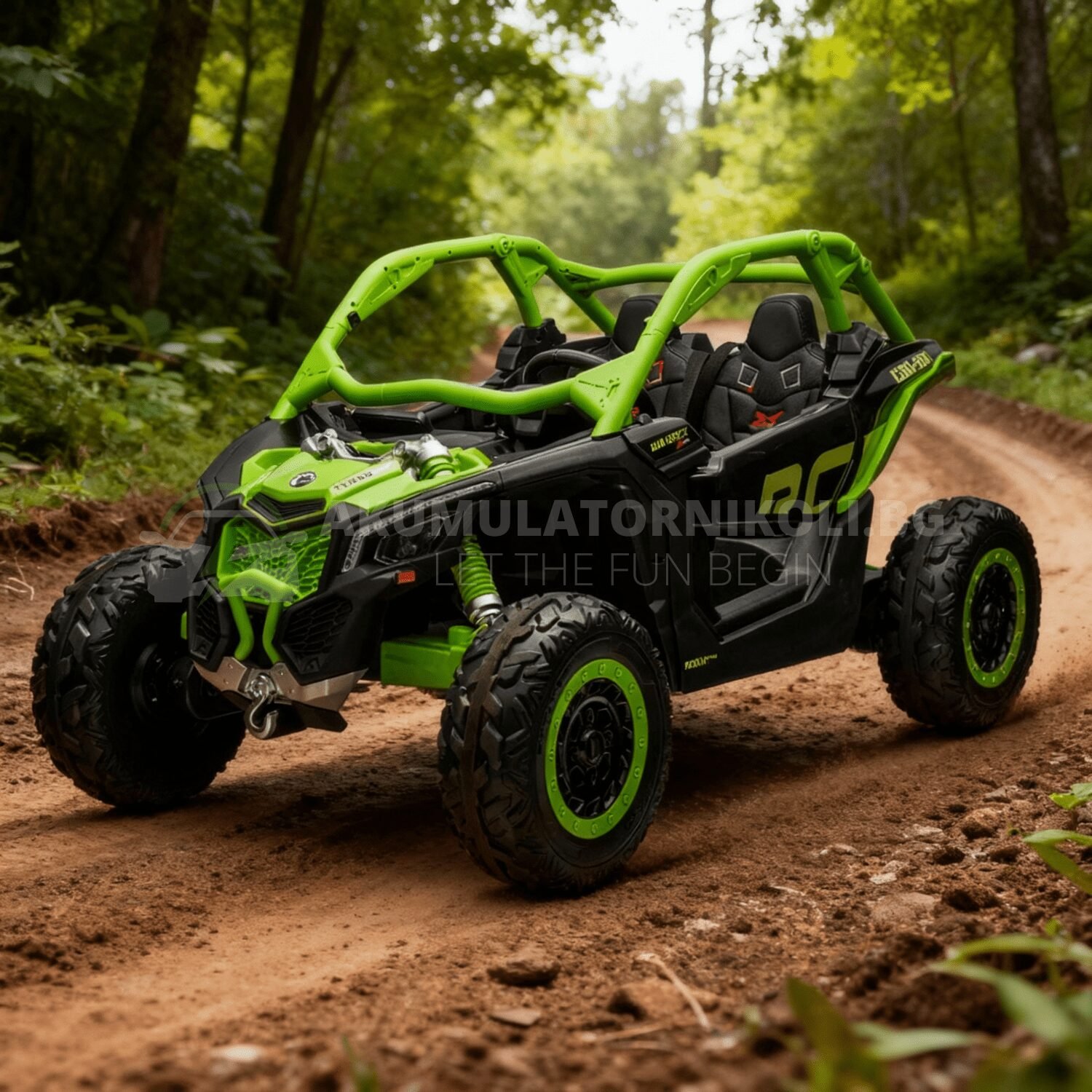 Лицензирано Акумулаторнo UTV, CAN AM Maverick, 500W, 24V7AH, R/C 2.4G, EVA гуми