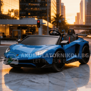 Лицензирана акумулаторна кола Lamborghini Aventador, 24V, 300W, R/C 2.4 G, EVA гуми