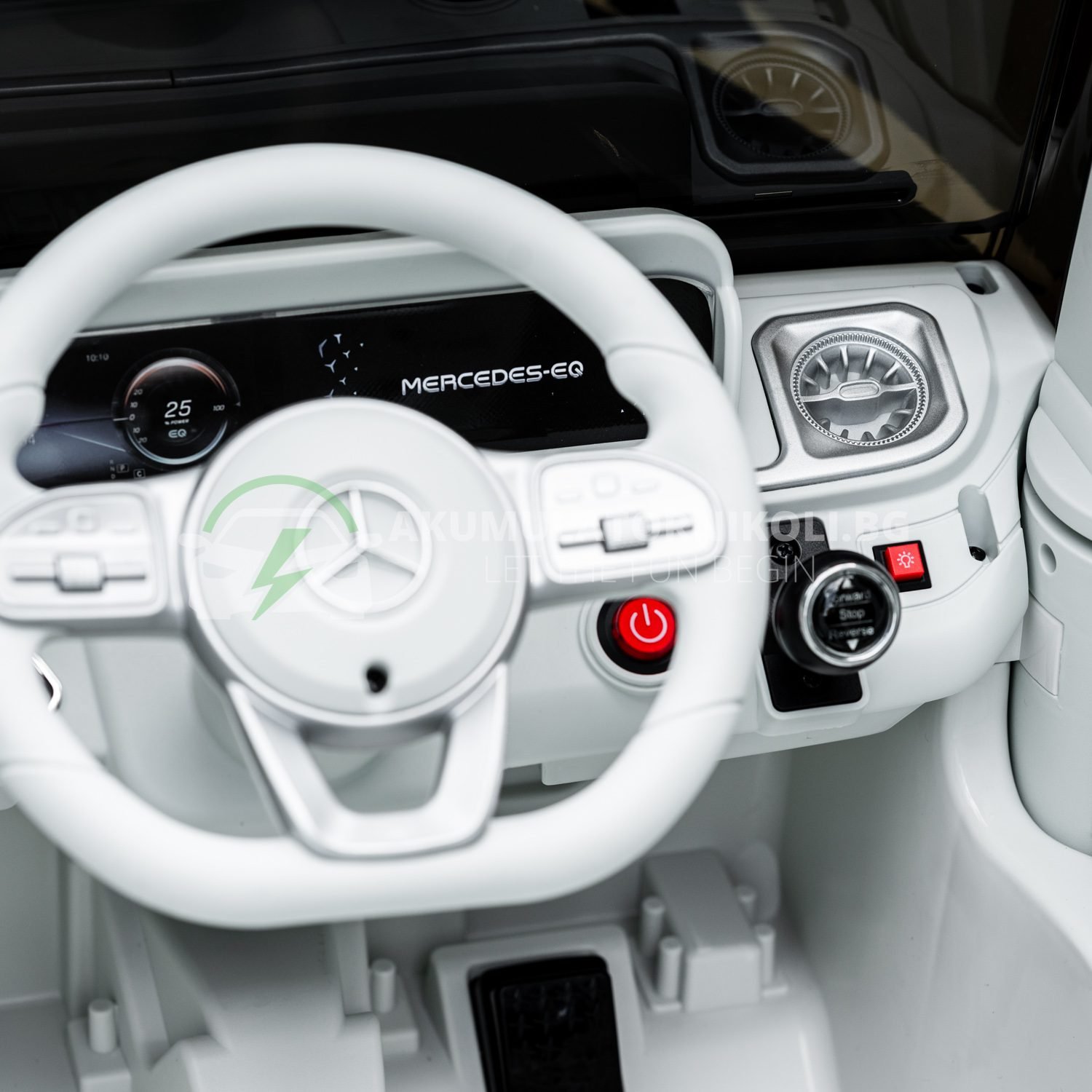 Лицензиран Акумулаторен Джип Mercedes EQG 2026, 140W, 12V/9Ah, 4x4, EVA гуми - Image 5
