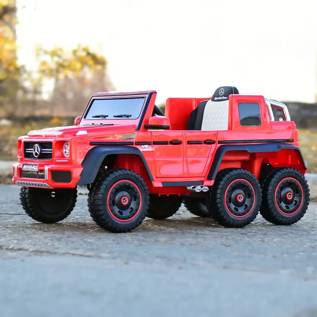 Лицензиран Акумулаторен Джип Mercedes G63 AMG, 12V/10Ah, 6x6, 210W, EVA гуми, R/C, МР3 - Image 2