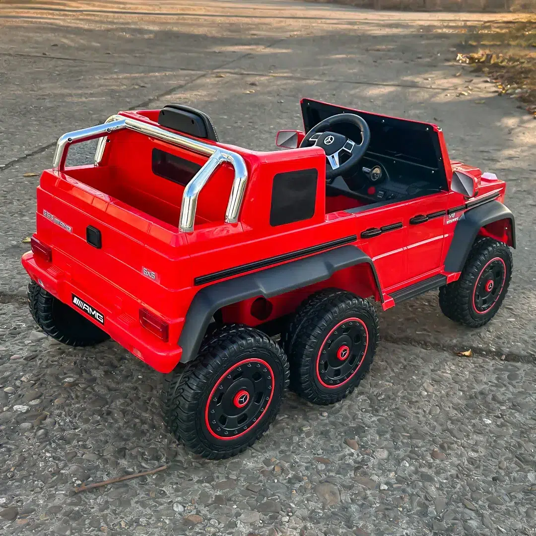 Лицензиран Акумулаторен Джип Mercedes G63 AMG, 12V/10Ah, 6x6, 210W, EVA гуми, R/C, МР3 - Image 14