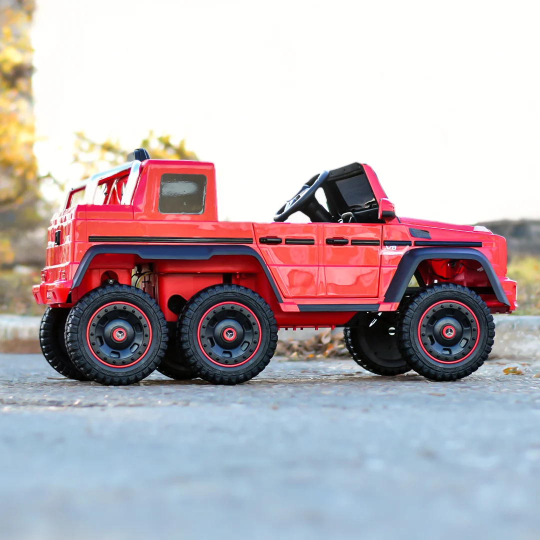 Лицензиран Акумулаторен Джип Mercedes G63 AMG, 12V/10Ah, 6x6, 210W, EVA гуми, R/C, МР3 - Image 7