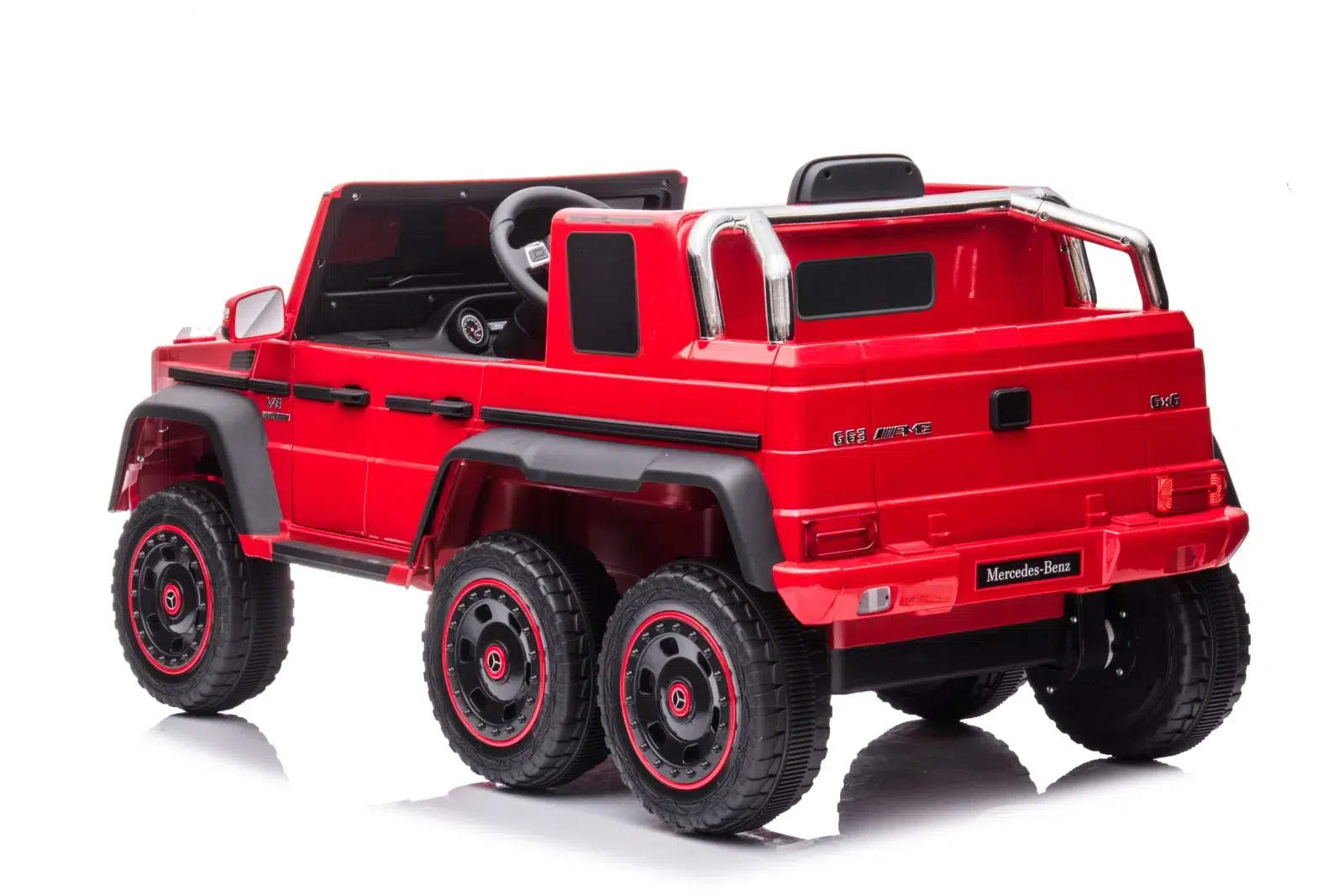 Лицензиран Акумулаторен Джип Mercedes G63 AMG, 12V/10Ah, 6x6, 210W, EVA гуми, R/C, МР3 - Image 19