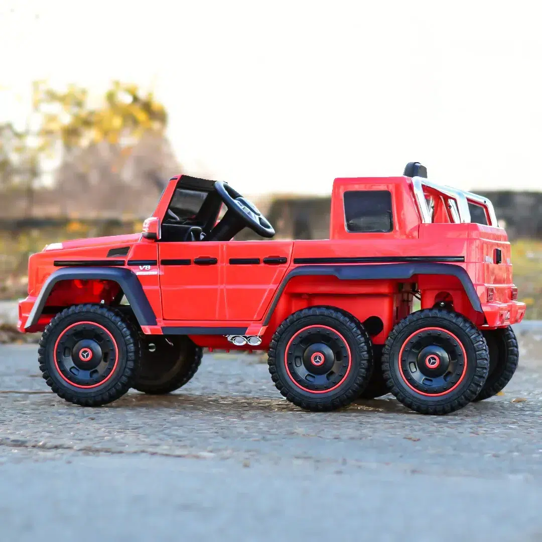 Лицензиран Акумулаторен Джип Mercedes G63 AMG, 12V/10Ah, 6x6, 210W, EVA гуми, R/C, МР3 - Image 8