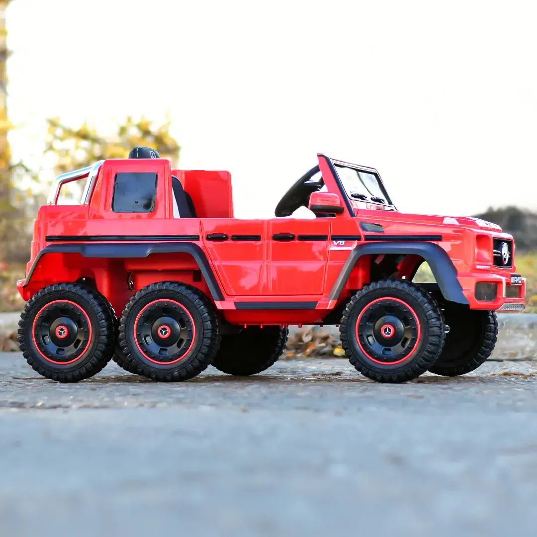 Лицензиран Акумулаторен Джип Mercedes G63 AMG, 12V/10Ah, 6x6, 210W, EVA гуми, R/C, МР3 - Image 10