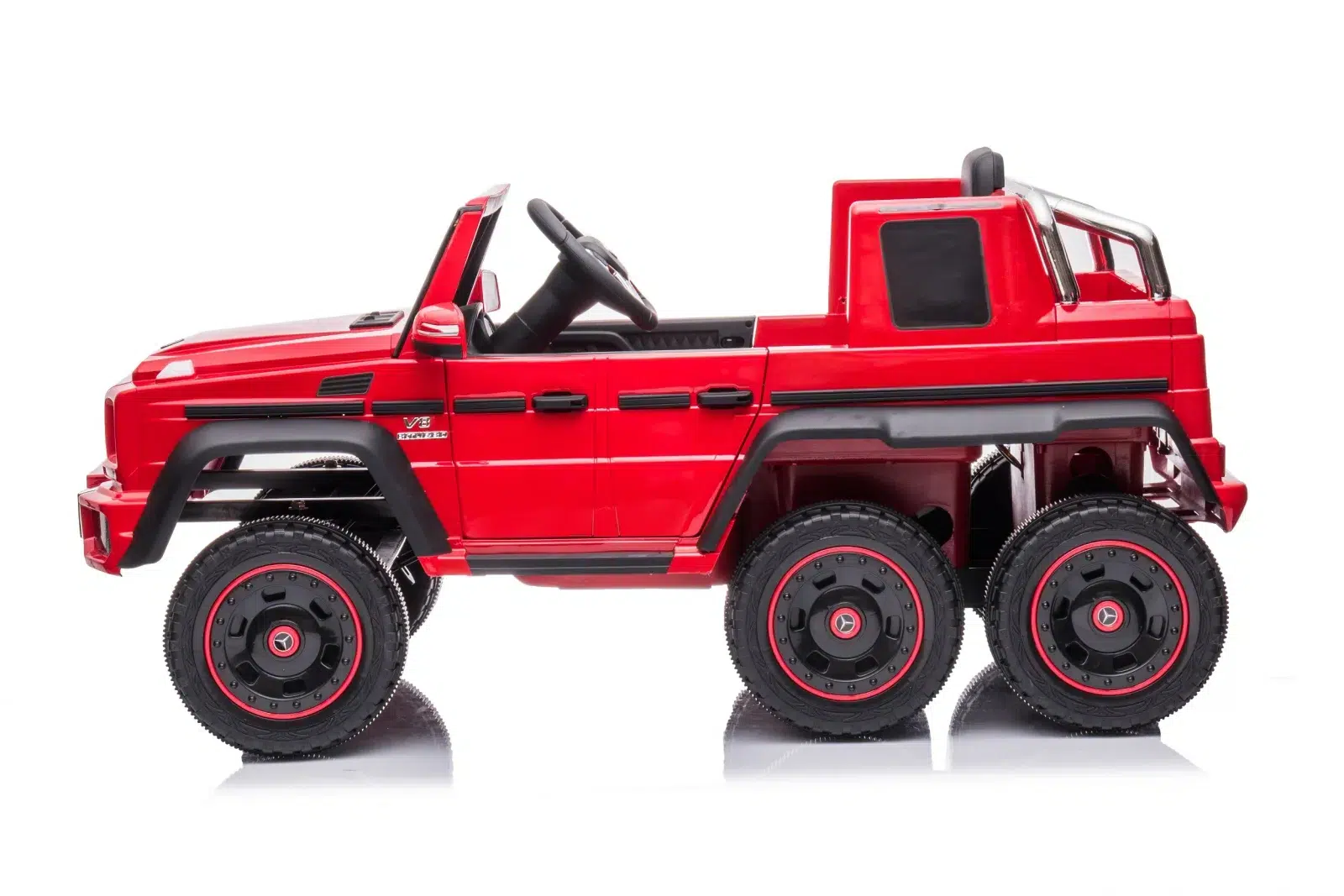 Лицензиран Акумулаторен Джип Mercedes G63 AMG, 12V/10Ah, 6x6, 210W, EVA гуми, R/C, МР3 - Image 23
