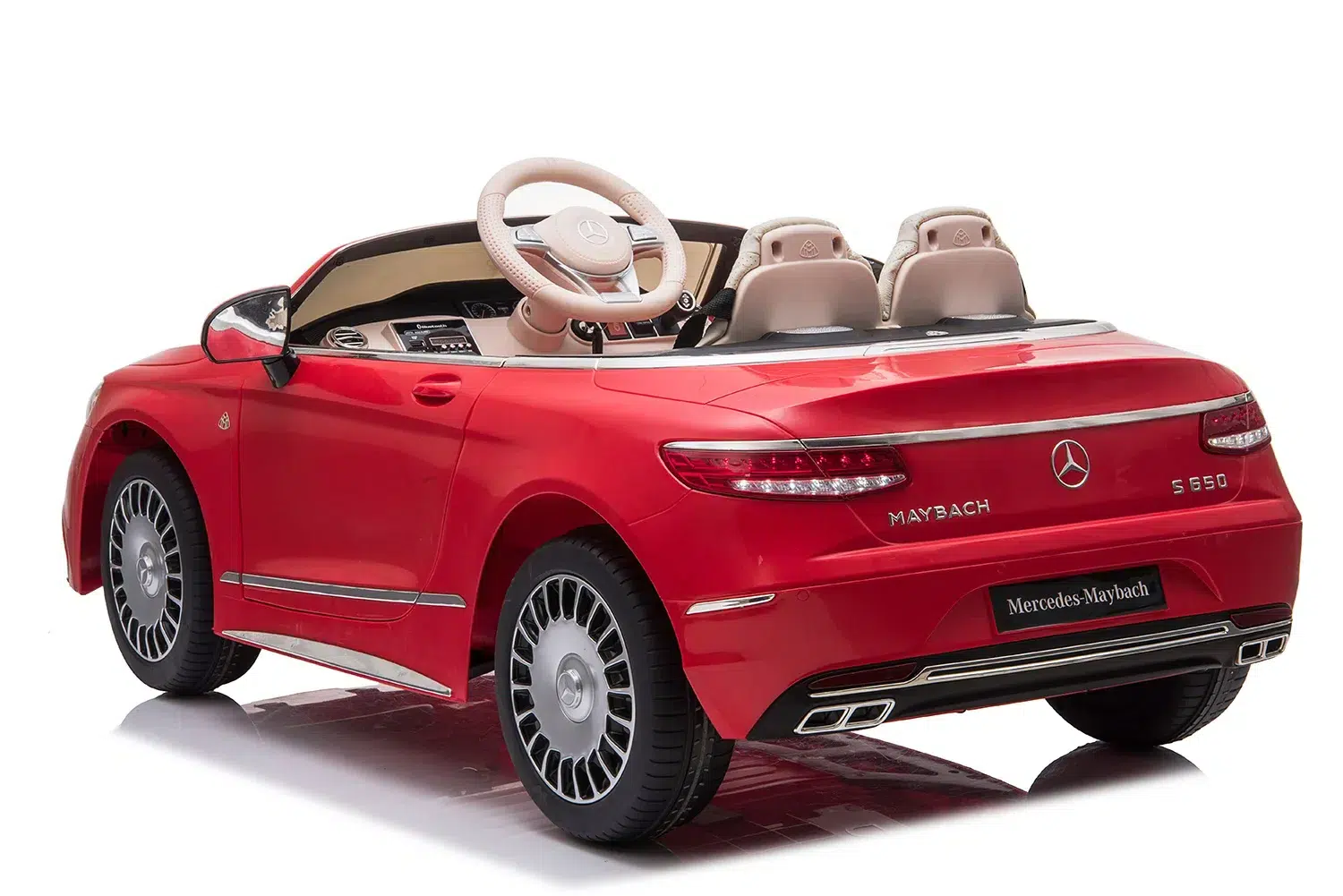 Лицензирана акумулаторна кола Mercedes S650 MAYBACH, 12V, 90W, R/C 2.4G, EVA гуми - Image 3