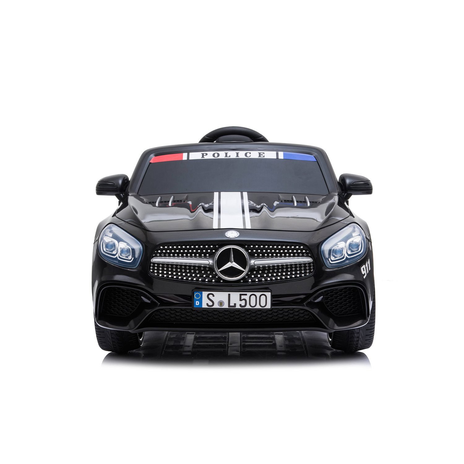 Лицензирана акумулаторна кола Mercedes Benz SL500 Police, 80W, 12V7Ah, R/C 2.4G, EVA гуми - Image 3
