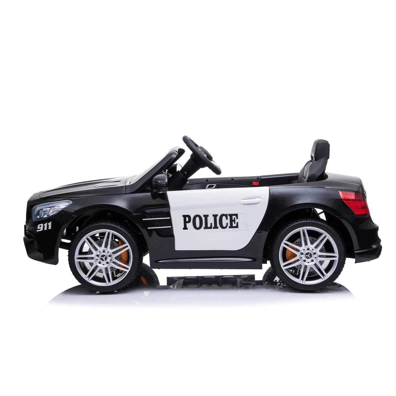Лицензирана акумулаторна кола Mercedes Benz SL500 Police, 80W, 12V7Ah, R/C 2.4G, EVA гуми - Image 7