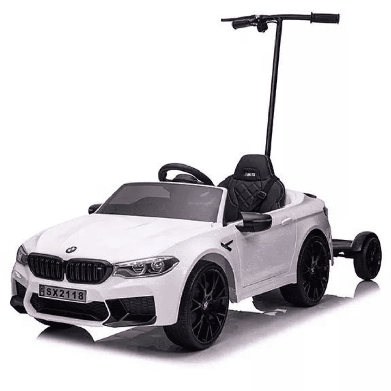 Лицензирана Акумулаторна Кола BMW M5 Competition с Hoverboard за родители, 500W, 24V/14Ah, R/C 2.4G, EVA гуми