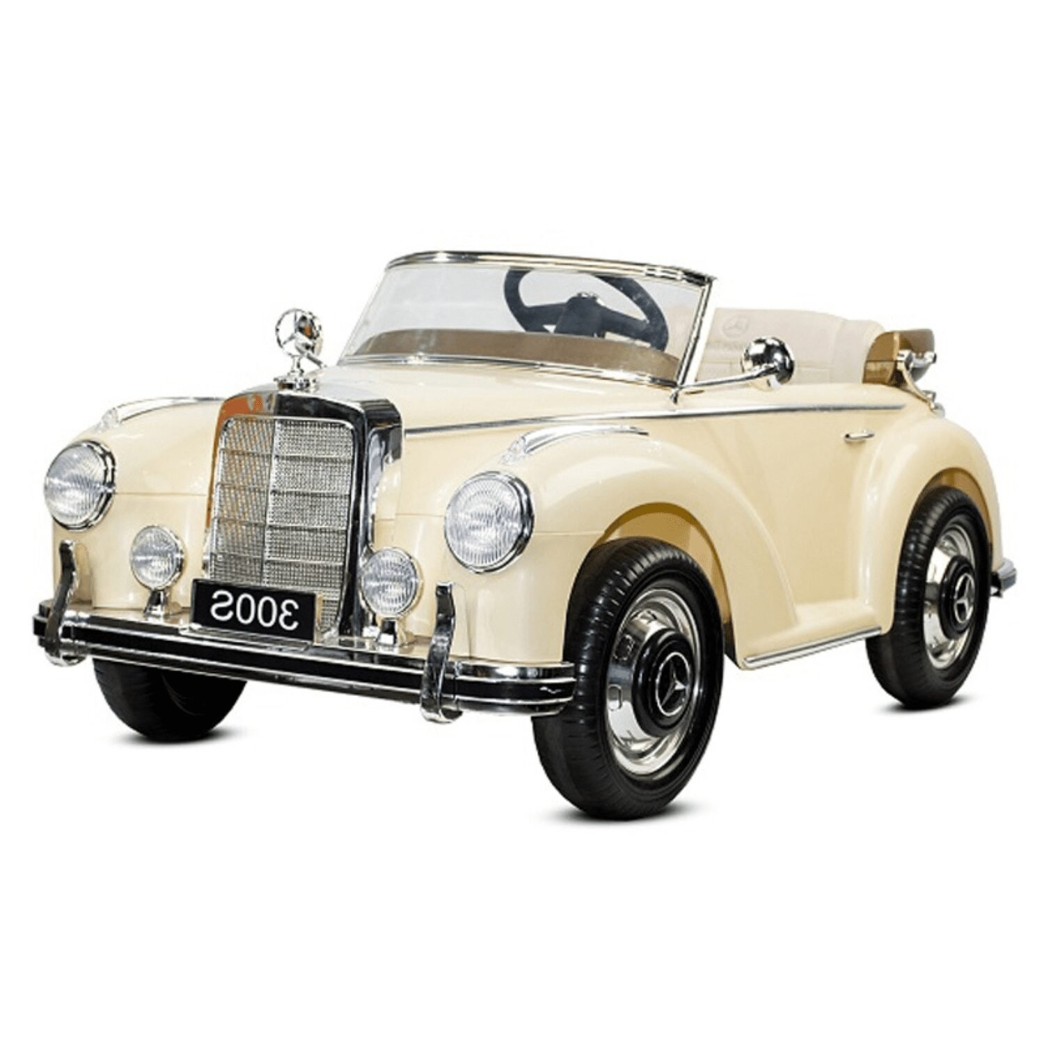 Лицензирана акумулаторна ретро кола Mercedes 300S , 90W, 12V/7Ah, R/C 2.4G, EVA гуми