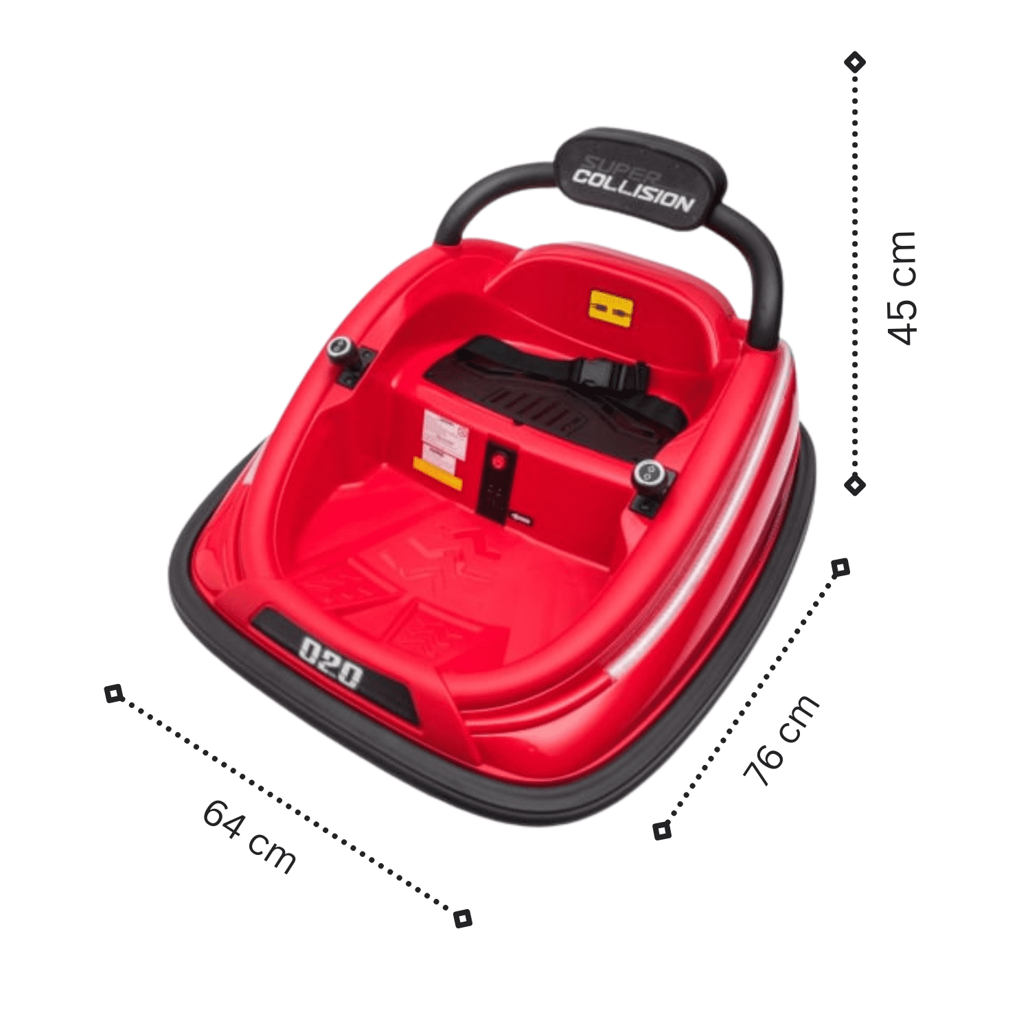 Детска Мини Блъскаща Кола Super Collision, 70W, 12V/4.5Ah, R/C 2.4 - Image 45