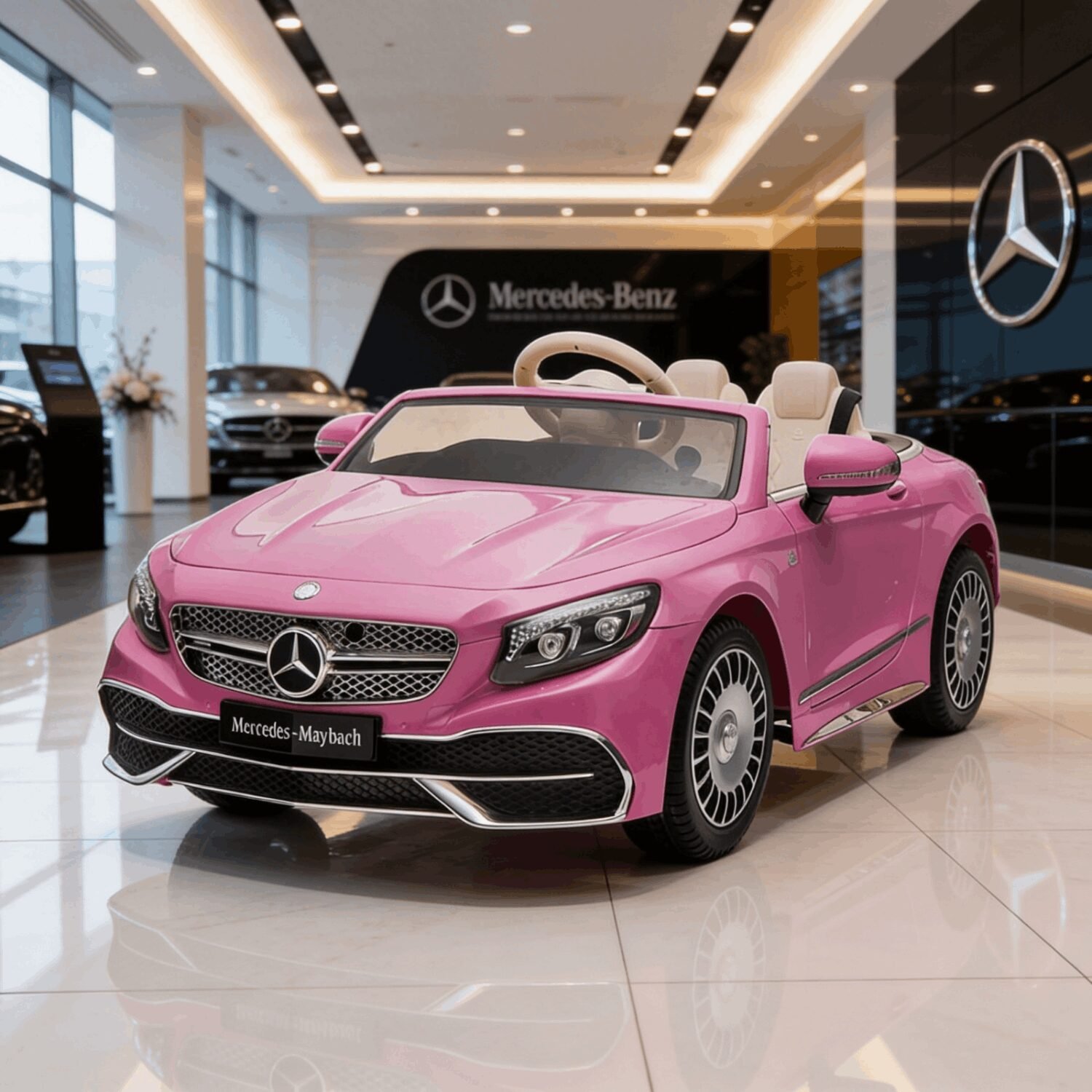 Лицензирана акумулаторна кола Mercedes S650 MAYBACH, 12V/7Ah, 90W, R/C 2.4G, EVA гуми