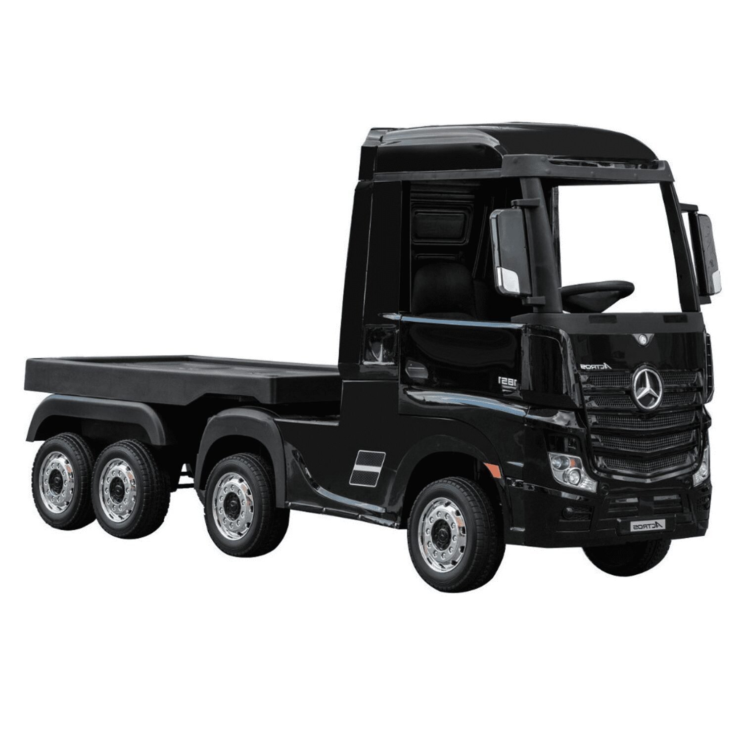 Лицензиран Акумулаторен Камион Mercedes ACTROS, 12V/14Ah, 180W, 4х4, R/C 2.4, EVA гуми - Image 9