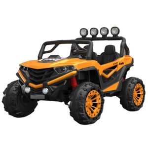 4x4 electric ride-on UTV, for 2 children, RZR1000 180W 12V, PREMIUM, orange