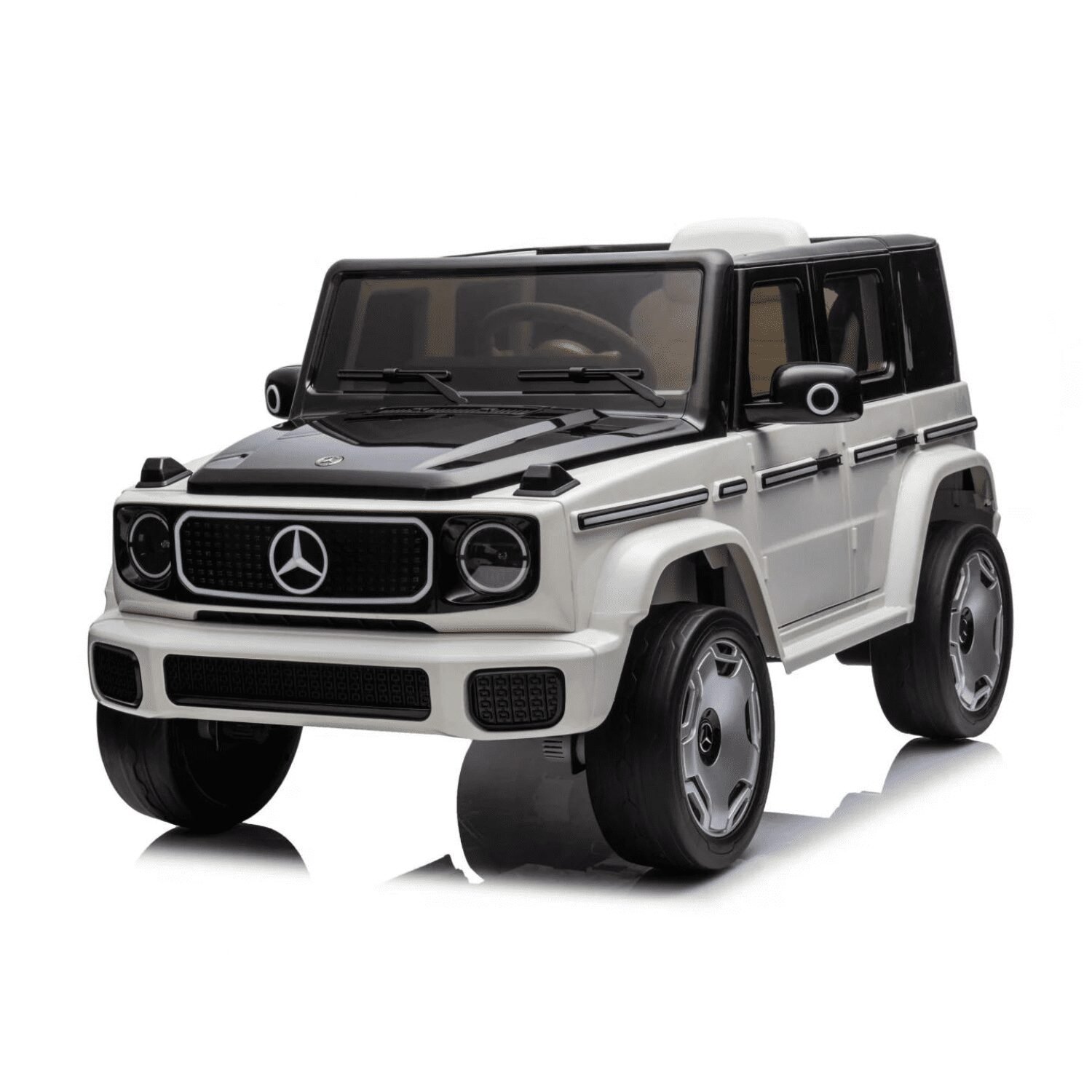 Лицензиран Акумулаторен Джип Mercedes EQG 2026, 4x4, 140W, 12V/9Ah, EVA гуми под наем - Image 2