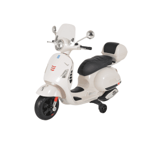 Лицензиран Детски Акумулаторен Мотор Vespa GTS Super, 12V4.5Ah, LED светлини