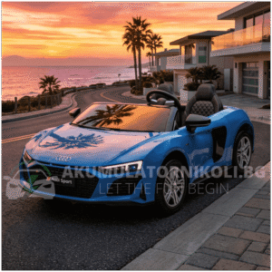 Лицензирана Акумулаторна Кола Audi R8 Premium, 200W, 24V/14Ah, Помпещи гуми, R/C 2.4G