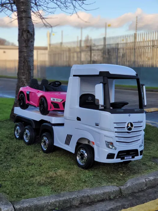 Детски Акумулаторен Камион Mercedes ACTROS, 4х4, 140W,12V/7Ah, EVA гуми - Image 5