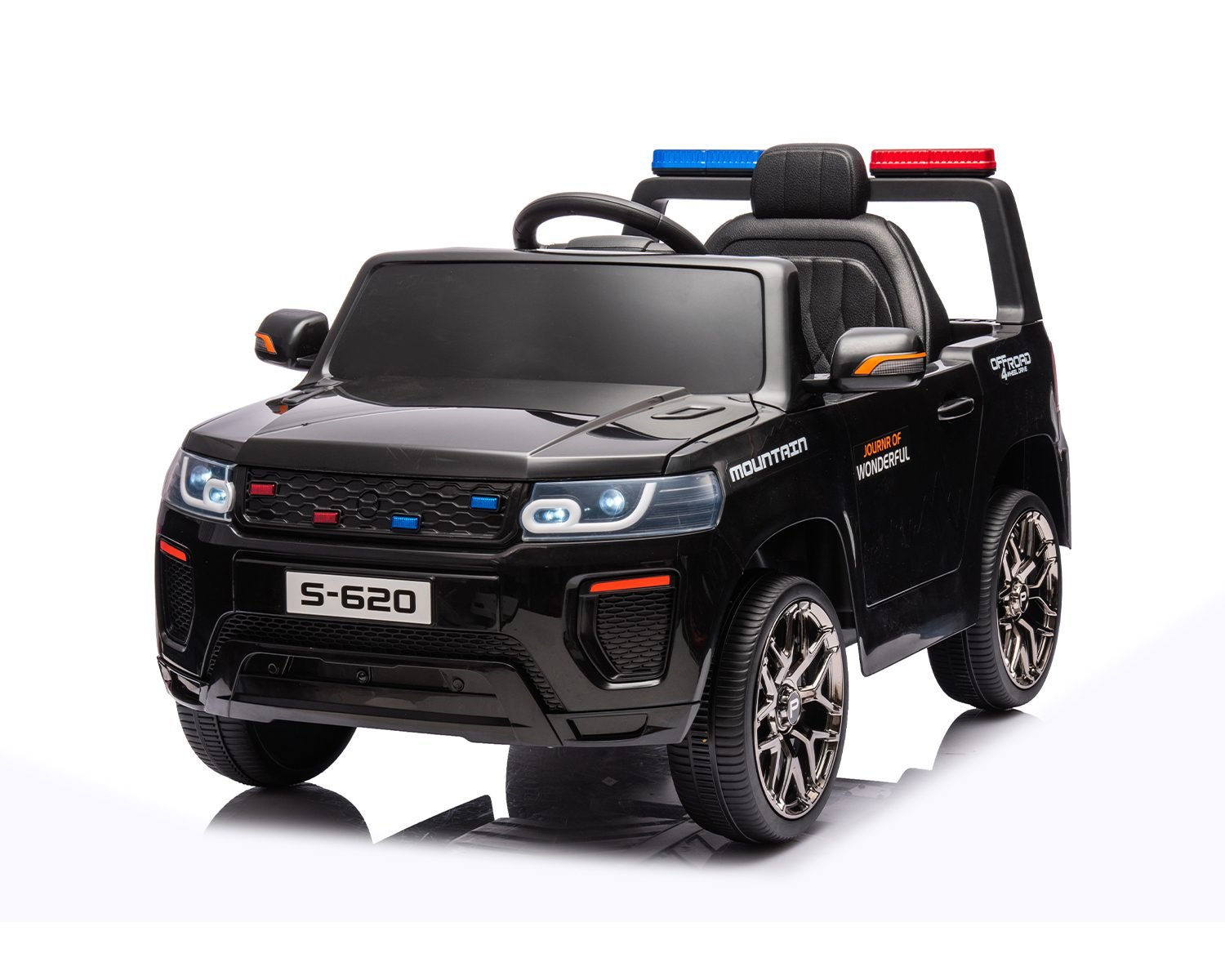 Детски Акумулаторен Джип Police, 50W, 12V/4AH, R/C 2.4G, Bluetooth - Image 2