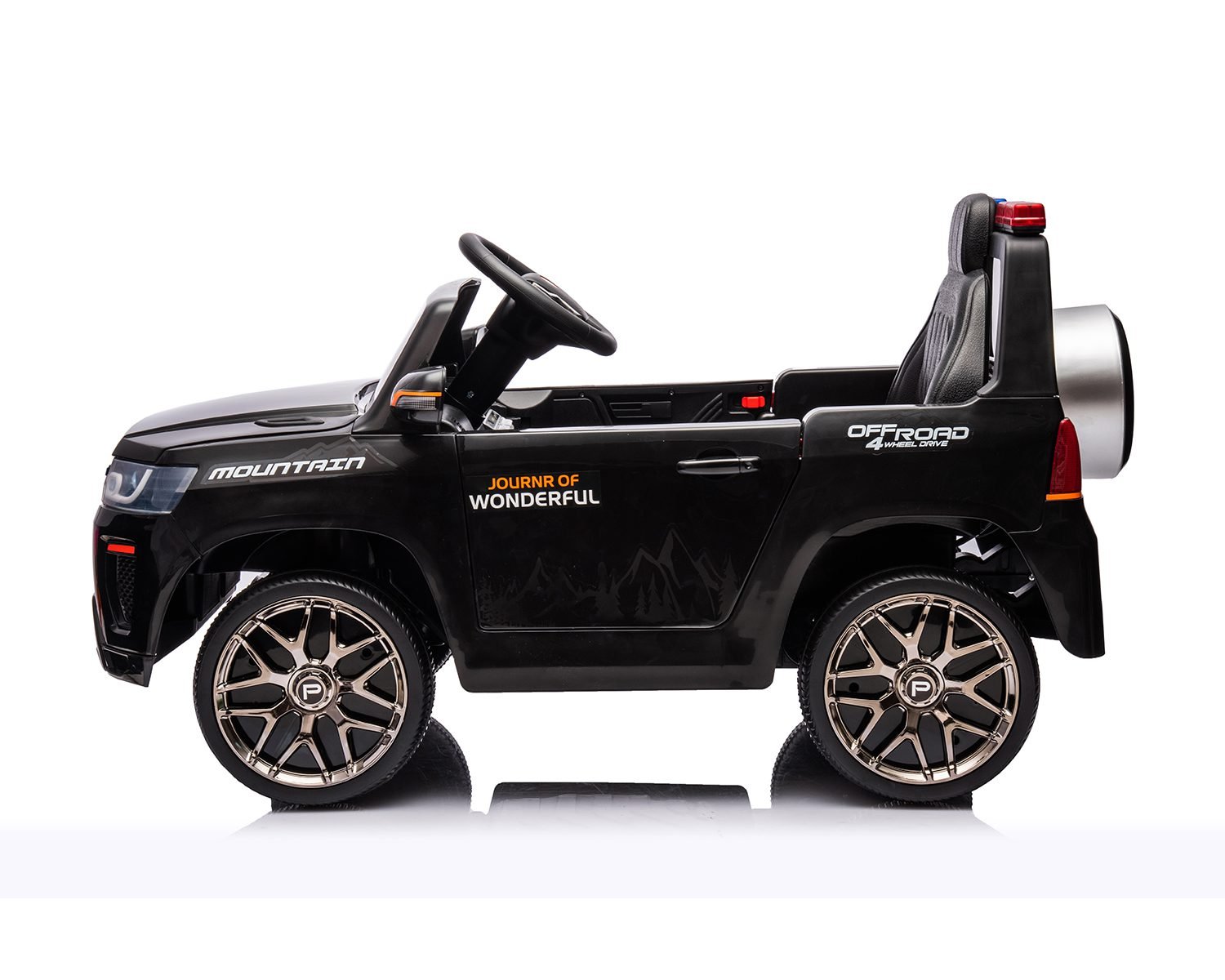 Детски Акумулаторен Джип Police, 50W, 12V/4AH, R/C 2.4G, Bluetooth - Image 4