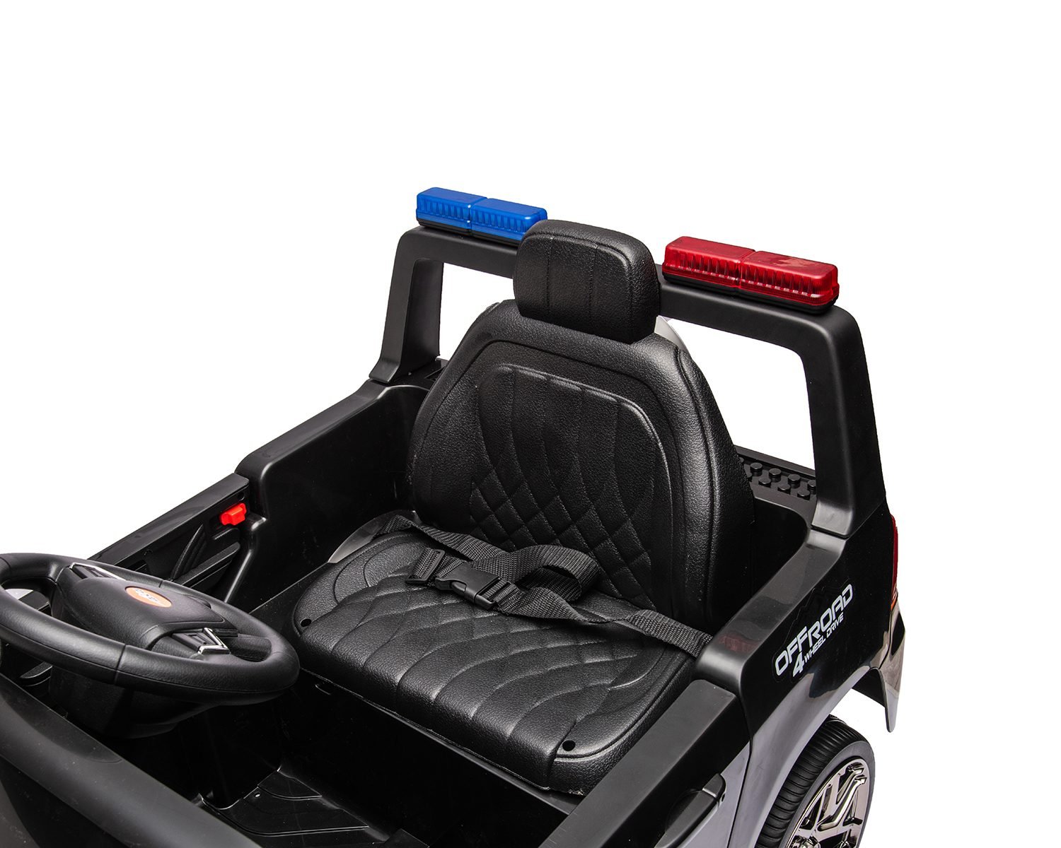 Детски Акумулаторен Джип Police, 50W, 12V/4AH, R/C 2.4G, Bluetooth - Image 6