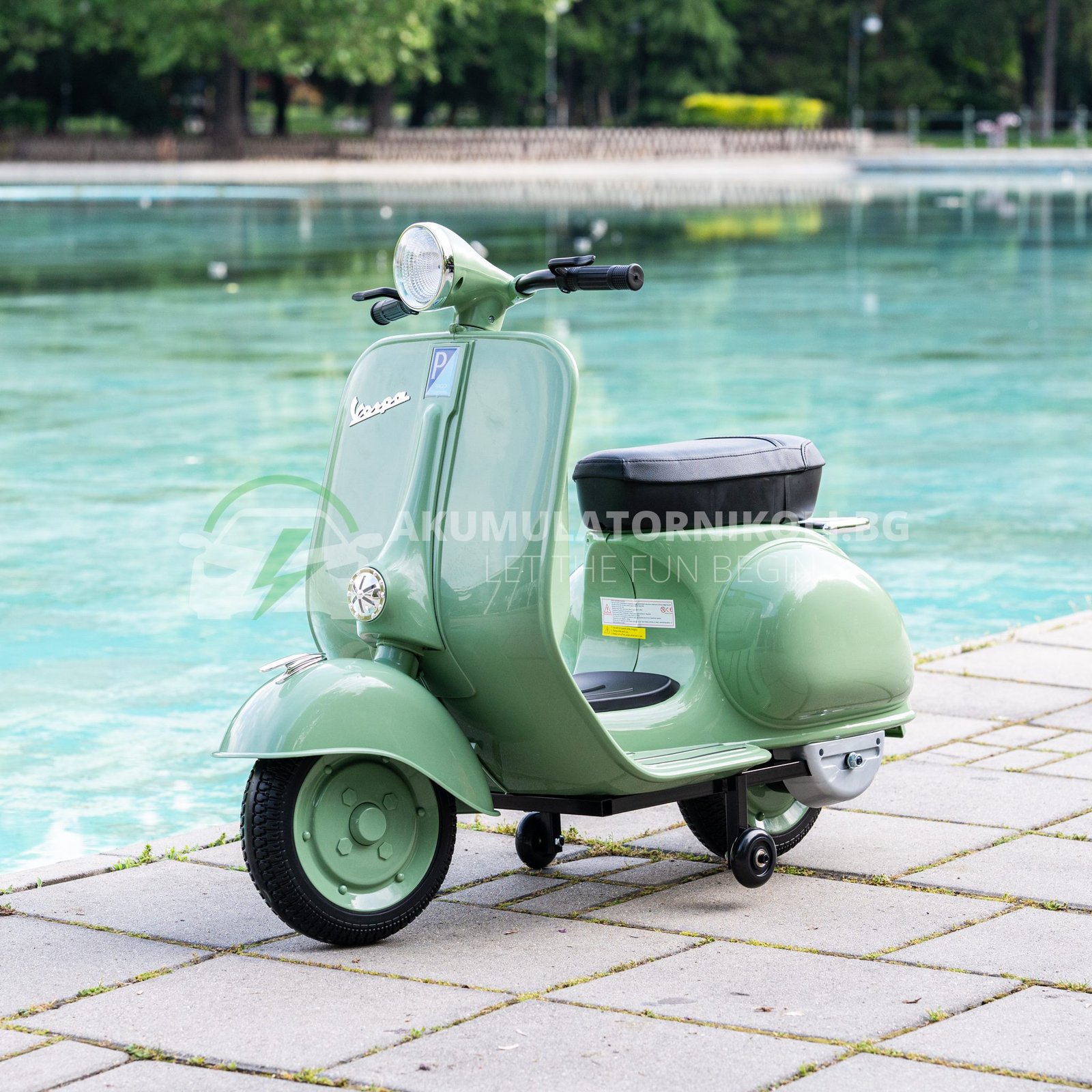 Лицензиран Акумулаторен Мотор, Piaggio VESPA 150 VL1T, 110W, 12V/7AH, EVA Гуми - Image 2
