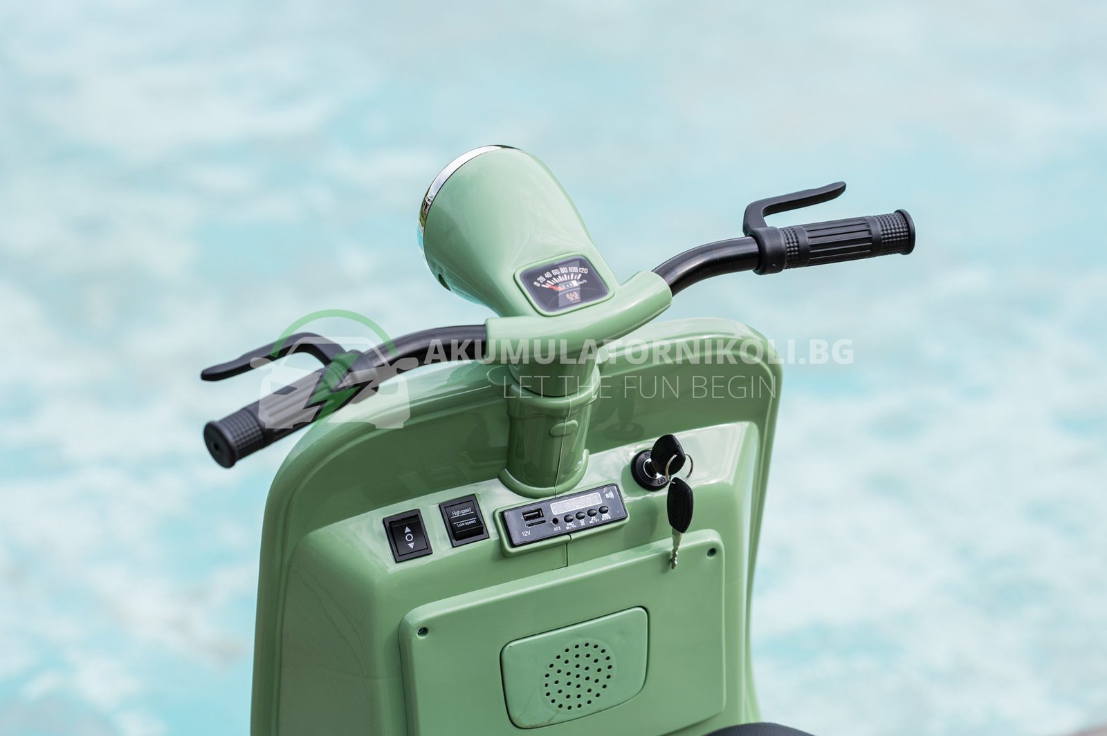 Лицензиран Акумулаторен Мотор, Piaggio VESPA 150 VL1T, 110W, 12V/7AH, EVA Гуми - Image 9